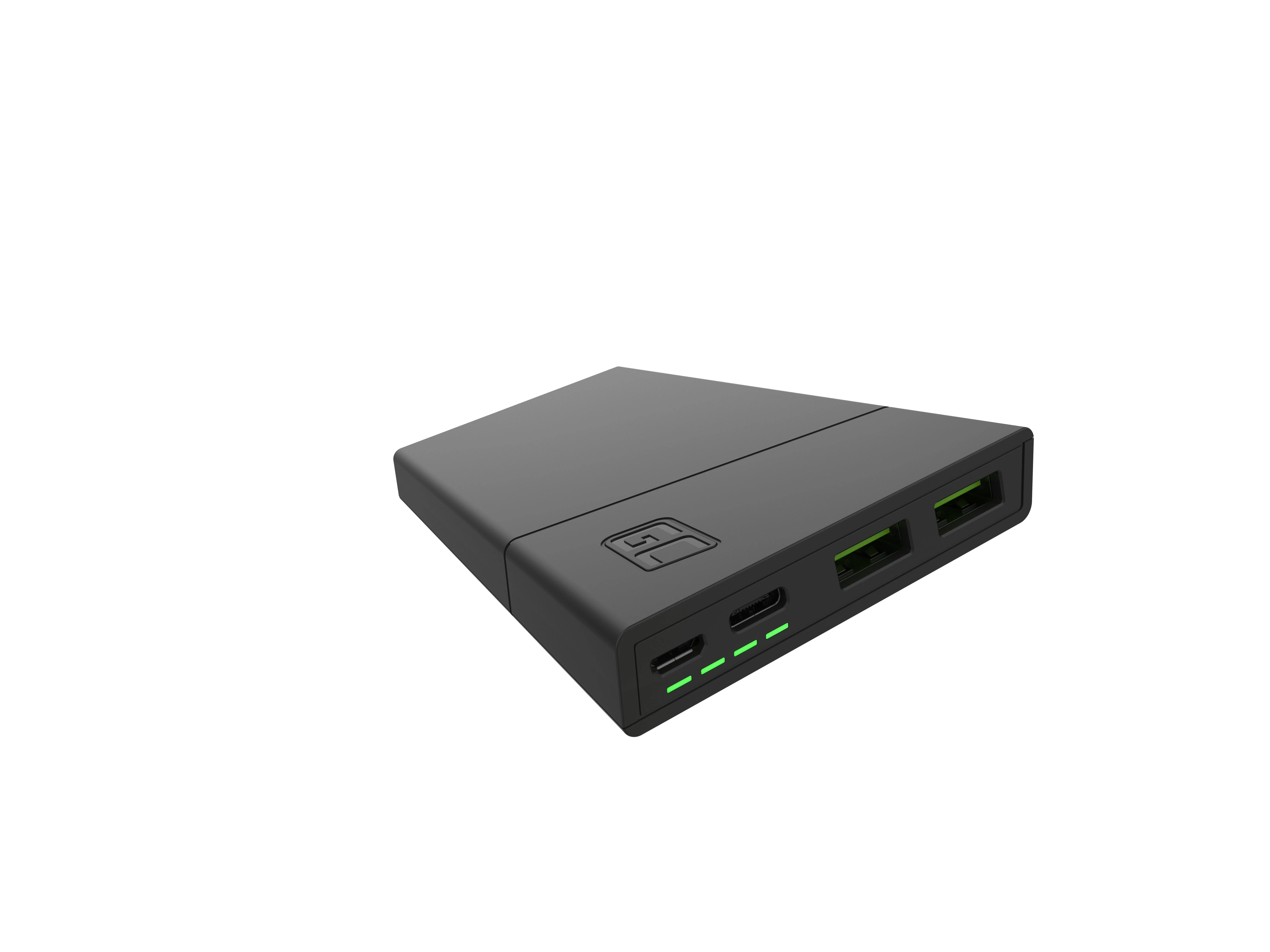 Green Cell Žalias Cell Žalias CELL Power Bank PowerPlay10 10000mAh USB-C 18W PD ir 2x USB-A GC Ultra Charge