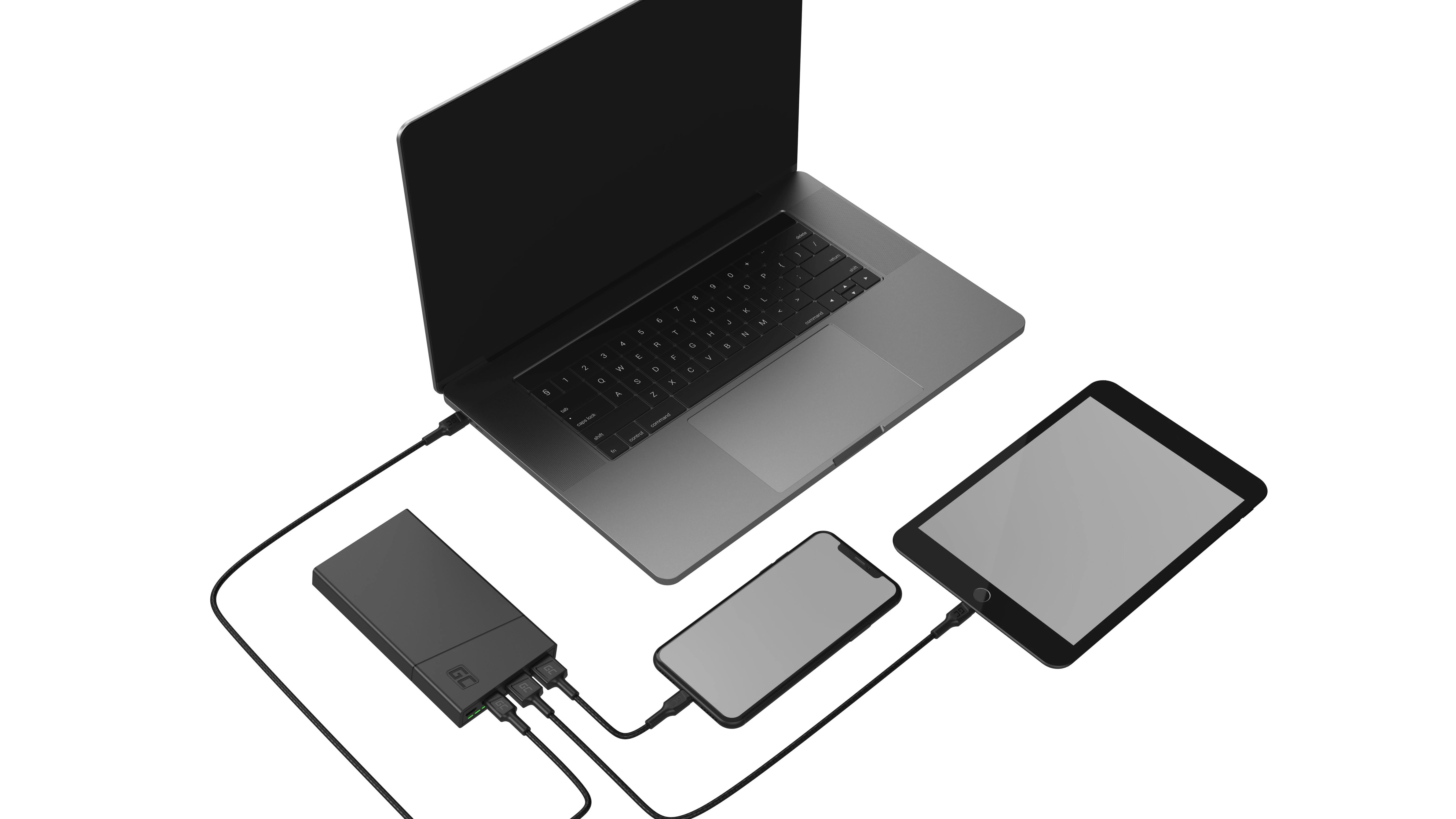 Green Cell Žalias Cell Žalias CELL Power Bank PowerPlay10 10000mAh USB-C 18W PD ir 2x USB-A GC Ultra Charge
