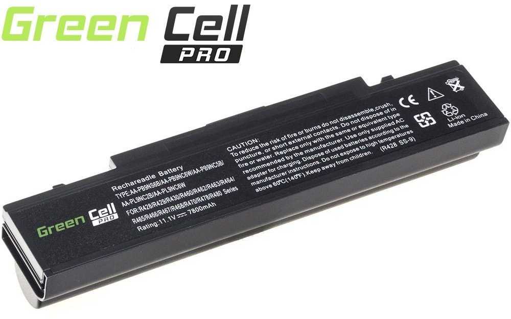 Žalias Cell Žalias Cell PRO akumuliatorius, skirtas Samsung R519 R522 R530 R540 R580 R620 R719 R780 / 11.1V 7800mAh