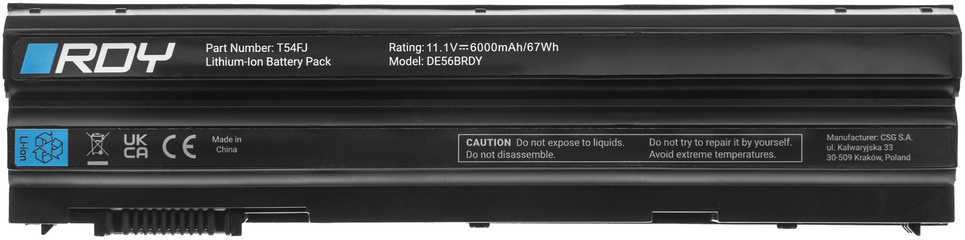 Green Cell Bateria RDY T54FJ 8858X do Dell Inspiron 17R 5720 7720 Vostro 3460 3560 Latitude E6420 E6430 E6520 E6530 E5520 E5530
