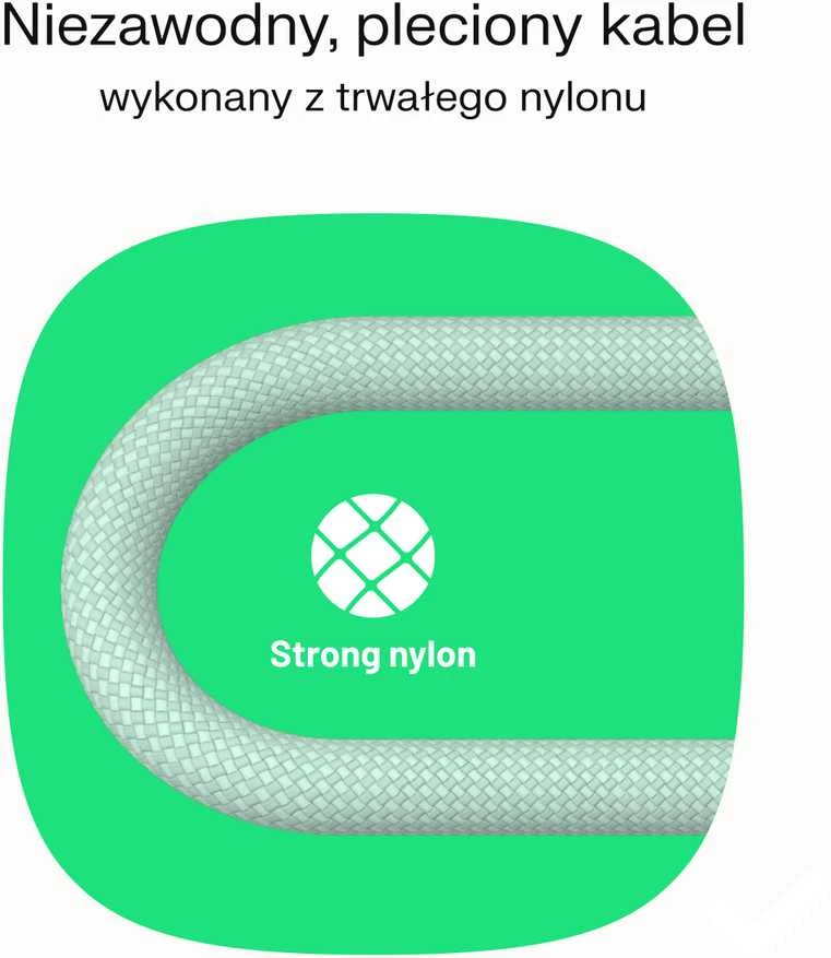 Green Cell Žalias Cell USB-C laidas 1.2 m 100 W Greencell PowerStream greito įkrovimo PD Panther Juodas