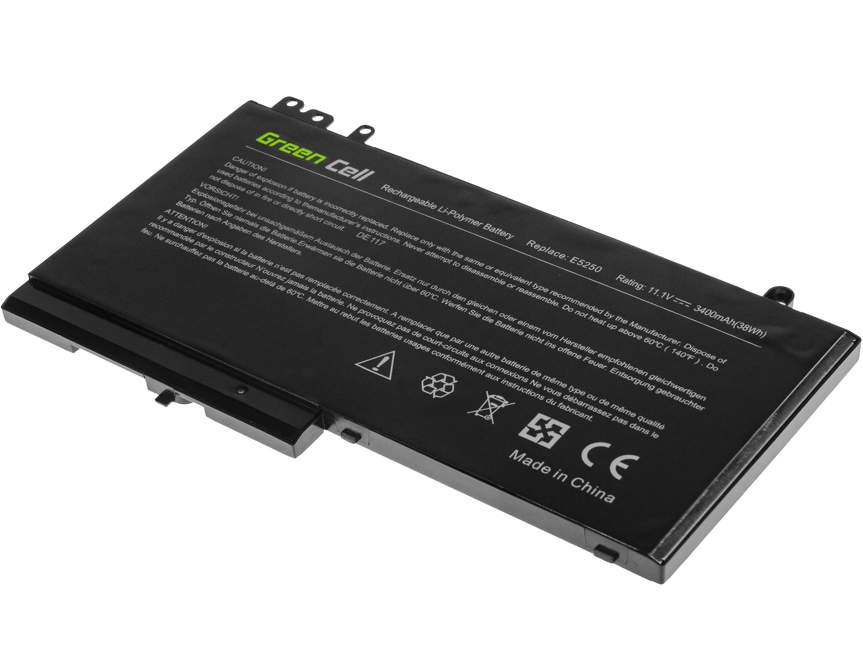 Green Cell Žalias Cell Bateria Žalias Cell RYXXH do Dell Latitude 11 3150 3160 12 E5250