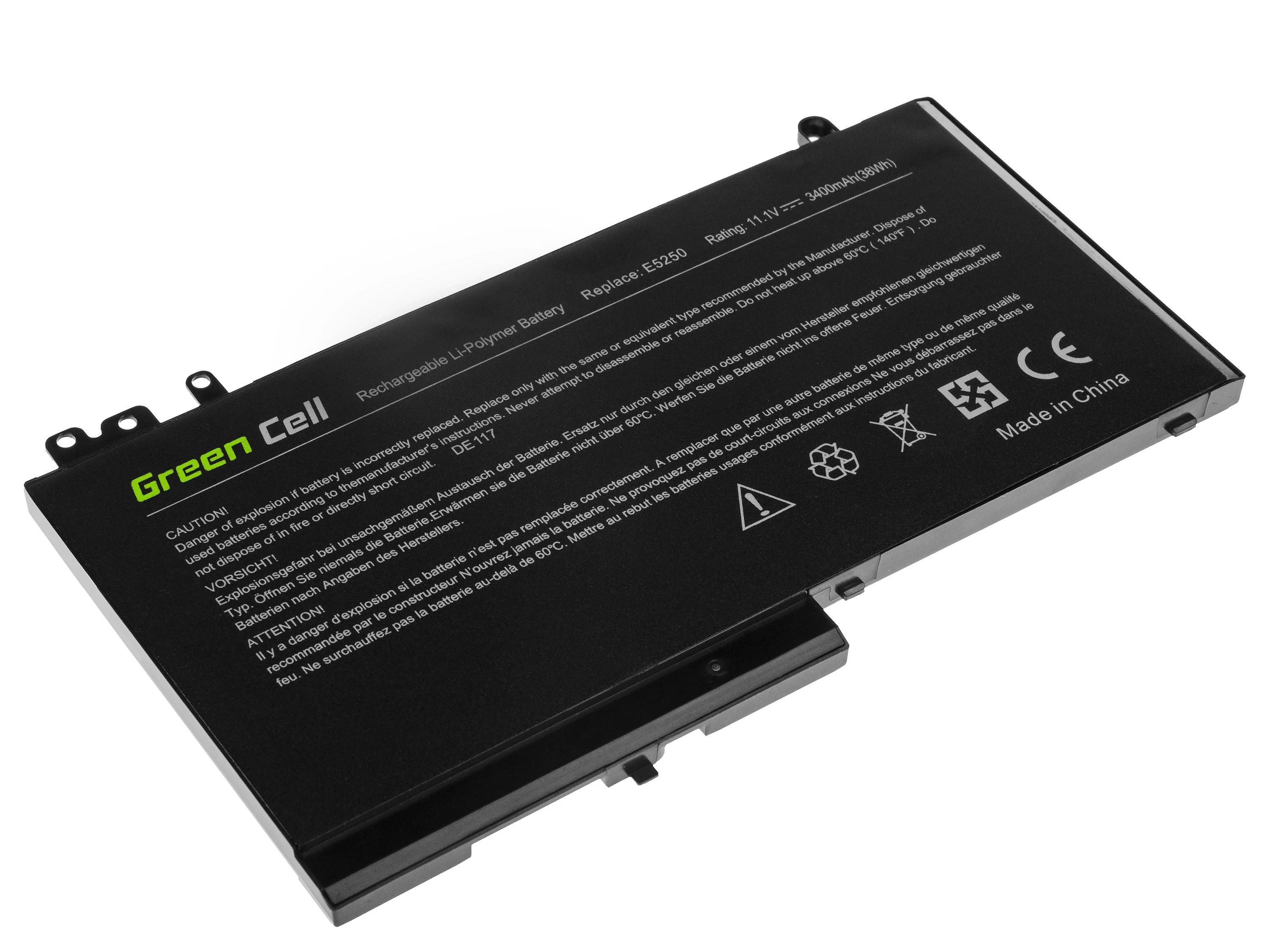 Green Cell Žalias Cell Bateria Žalias Cell RYXXH do Dell Latitude 11 3150 3160 12 E5250