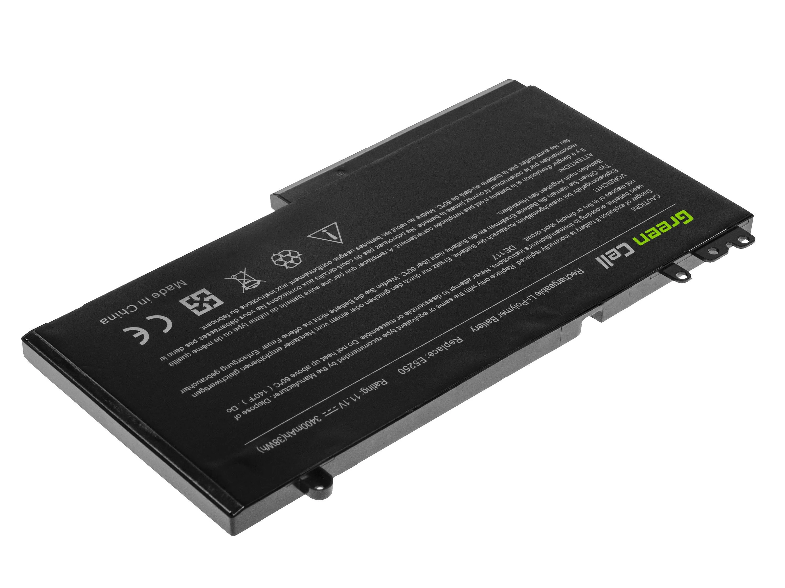 Green Cell Žalias Cell Bateria Žalias Cell RYXXH do Dell Latitude 11 3150 3160 12 E5250