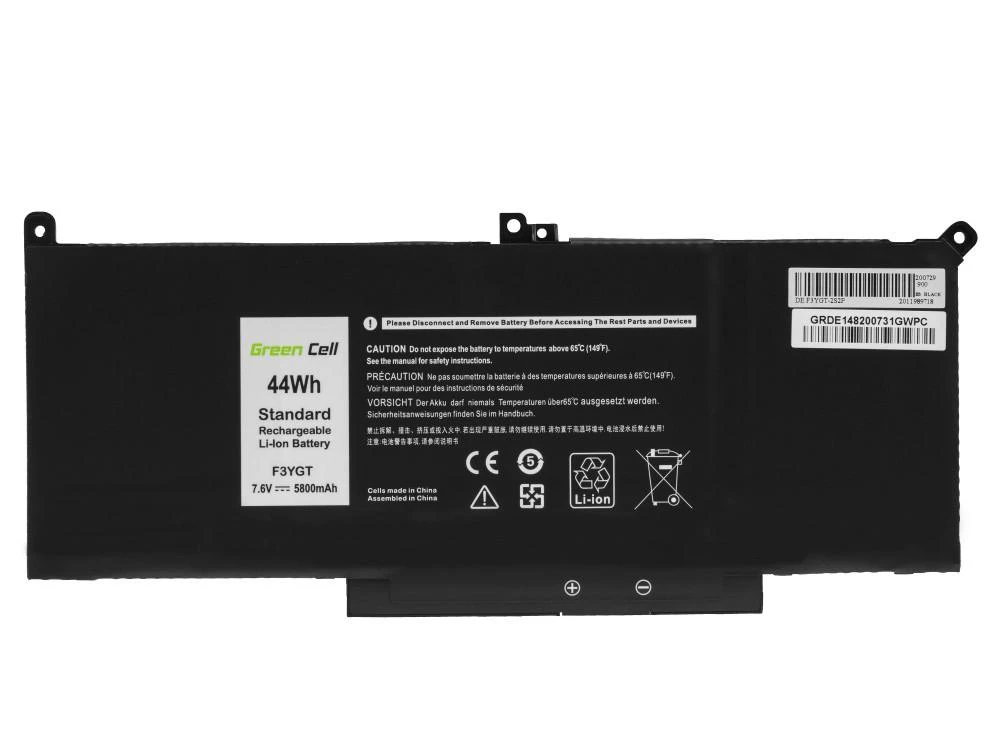 Green Cell Žalias Cell GREENCELL Baterija F3YGT, skirta Dell Latitude 7280 7290 7380 7390 7480 7490