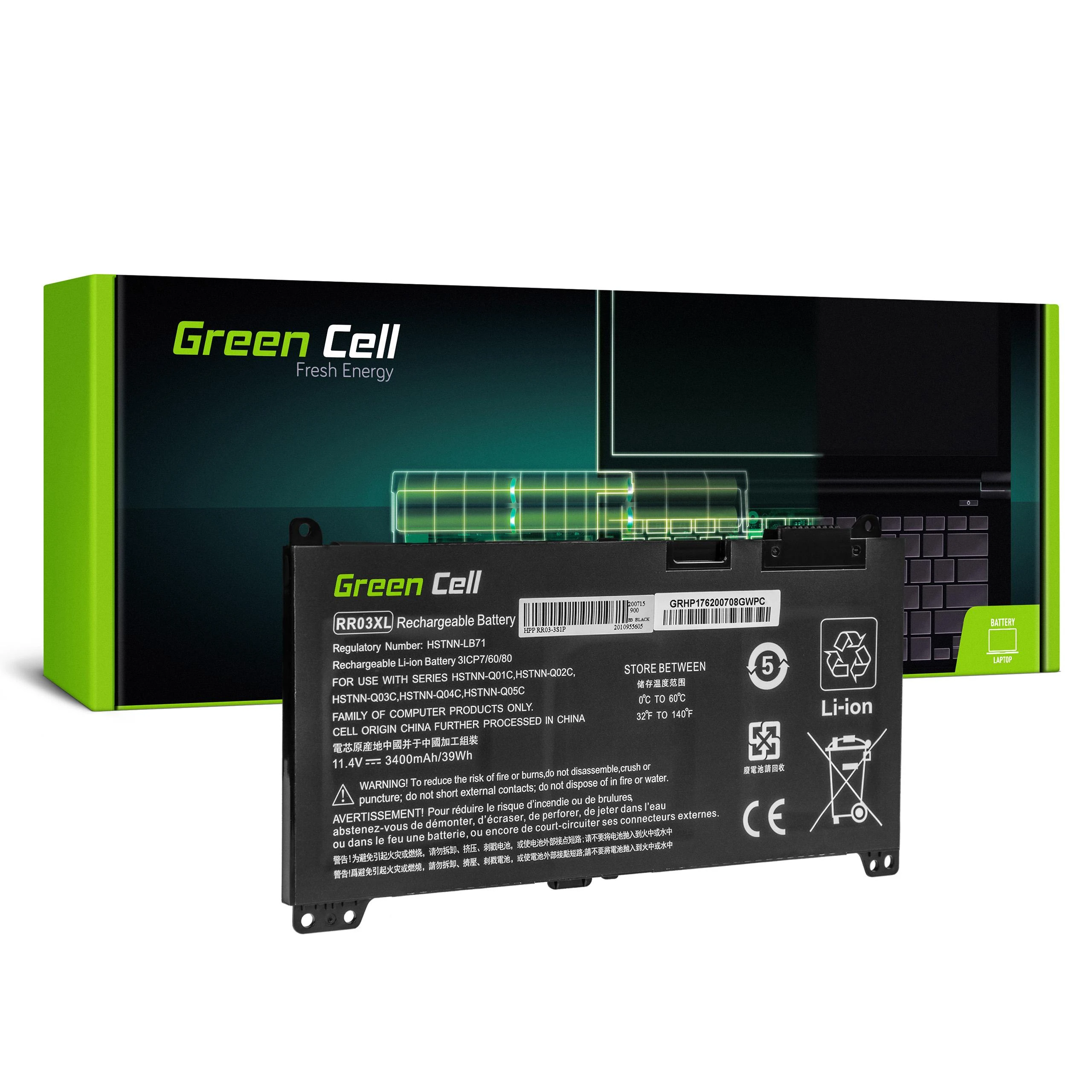 Žalias CELL Baterija RR03XL skirta HP ProBook 430 G4 G5 440 G4 G5 450 G4 G5 455 G4 G5 470 G4 G5