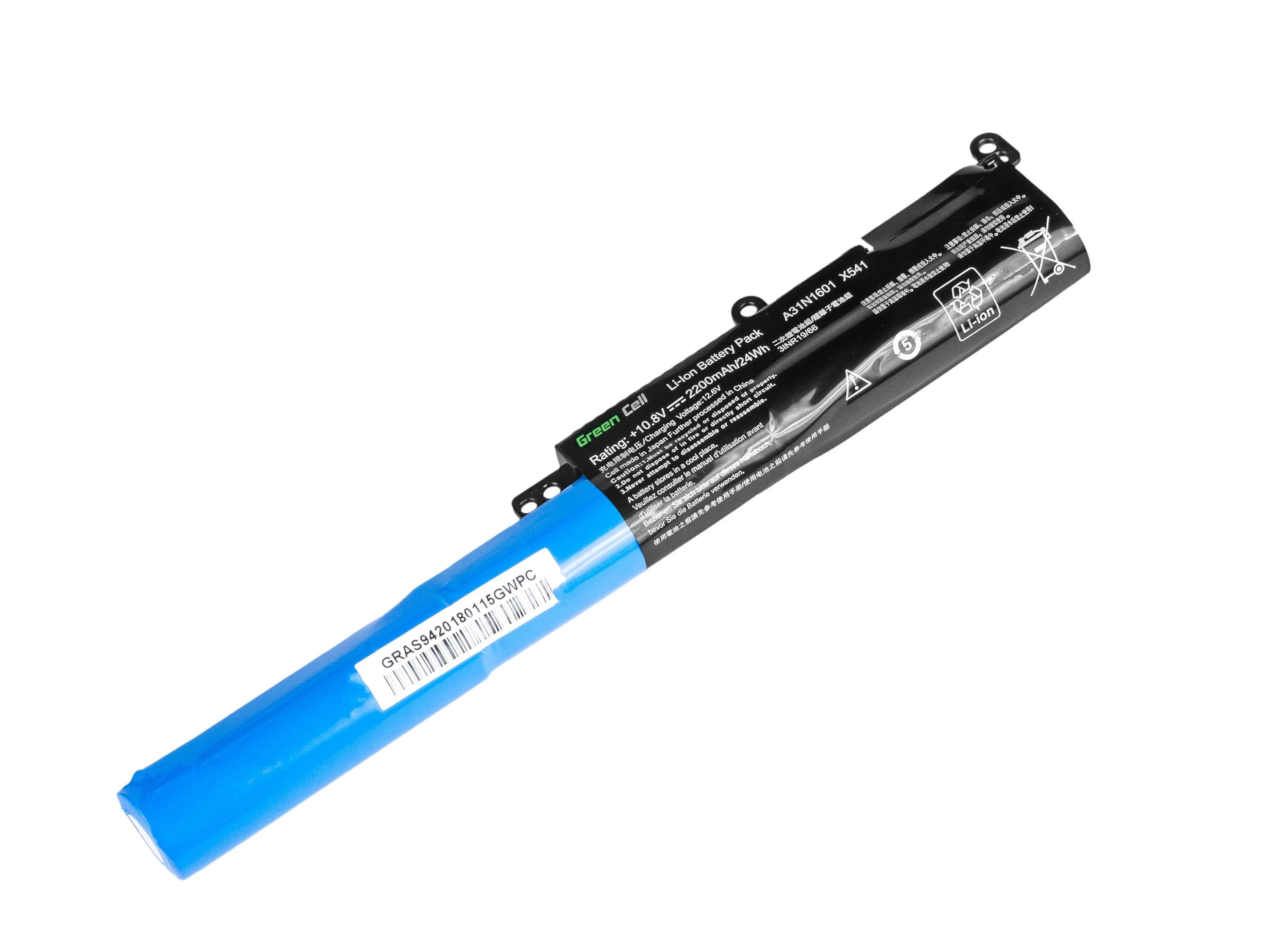 Žalias Cell GREENCELL AS94 Baterija Žalias Cell A31N1601 A31LP4Q, skirta Asus R541N R541S R541U Asus Vivobook Max