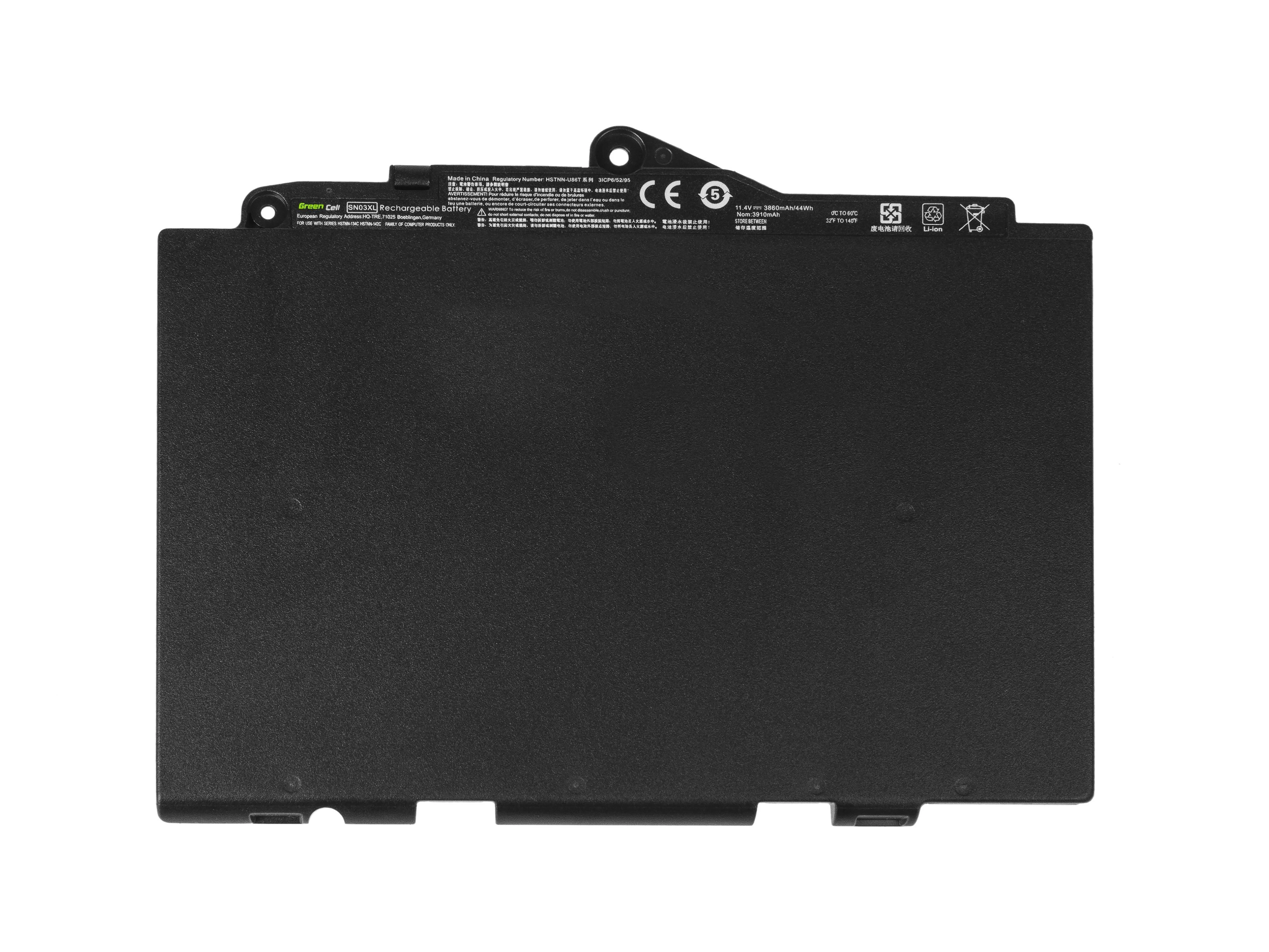 GREENCELL HP143 Žalias Cell Bateria do HP EliteBook 725 G3 820 G3 / 11,4V 3850mAh