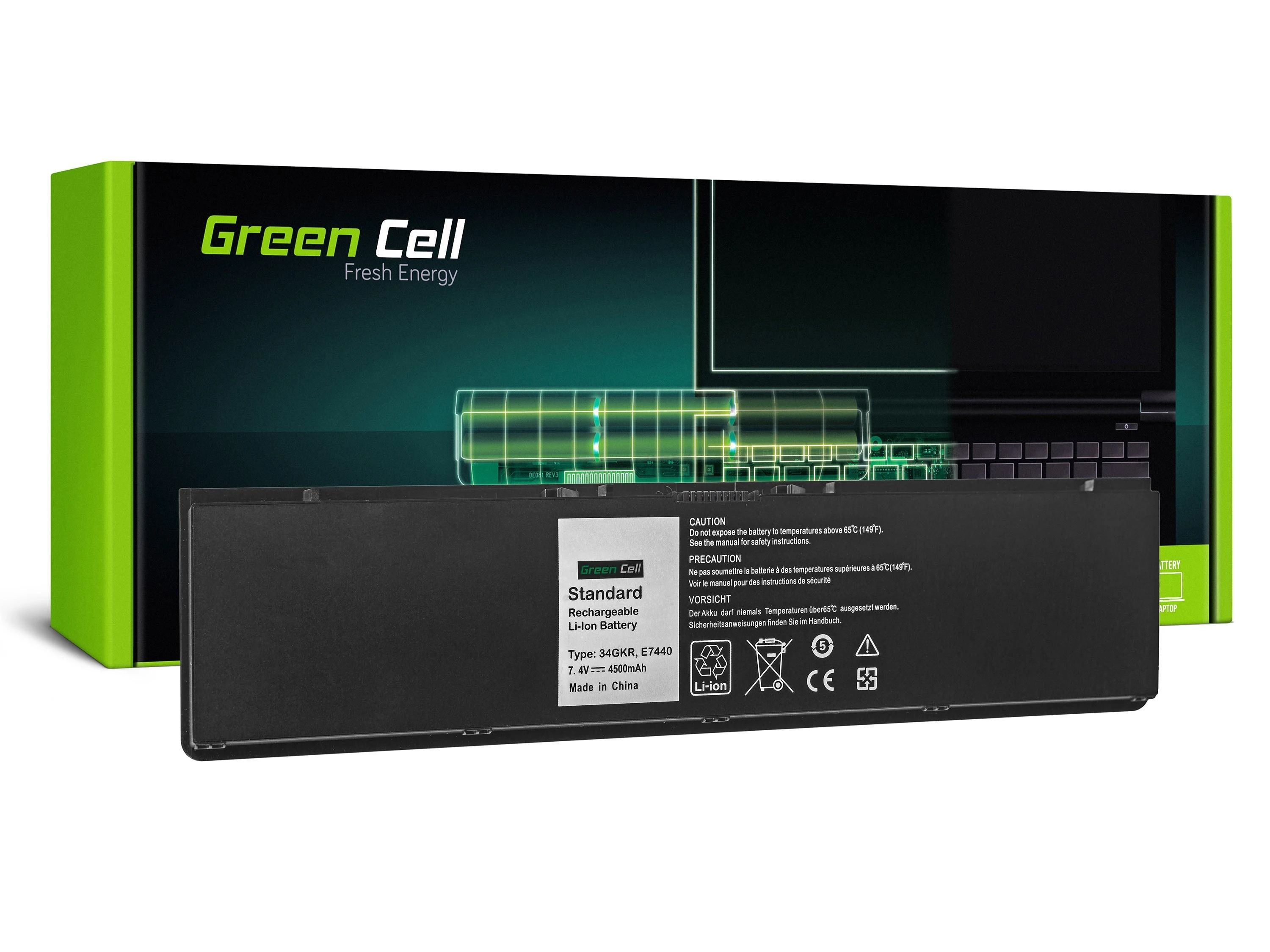Green Cell Žalias Cell Baterija Žalias Cell 34GKR F38HT skirta Dell Latitude E7440 E7450 7.4V