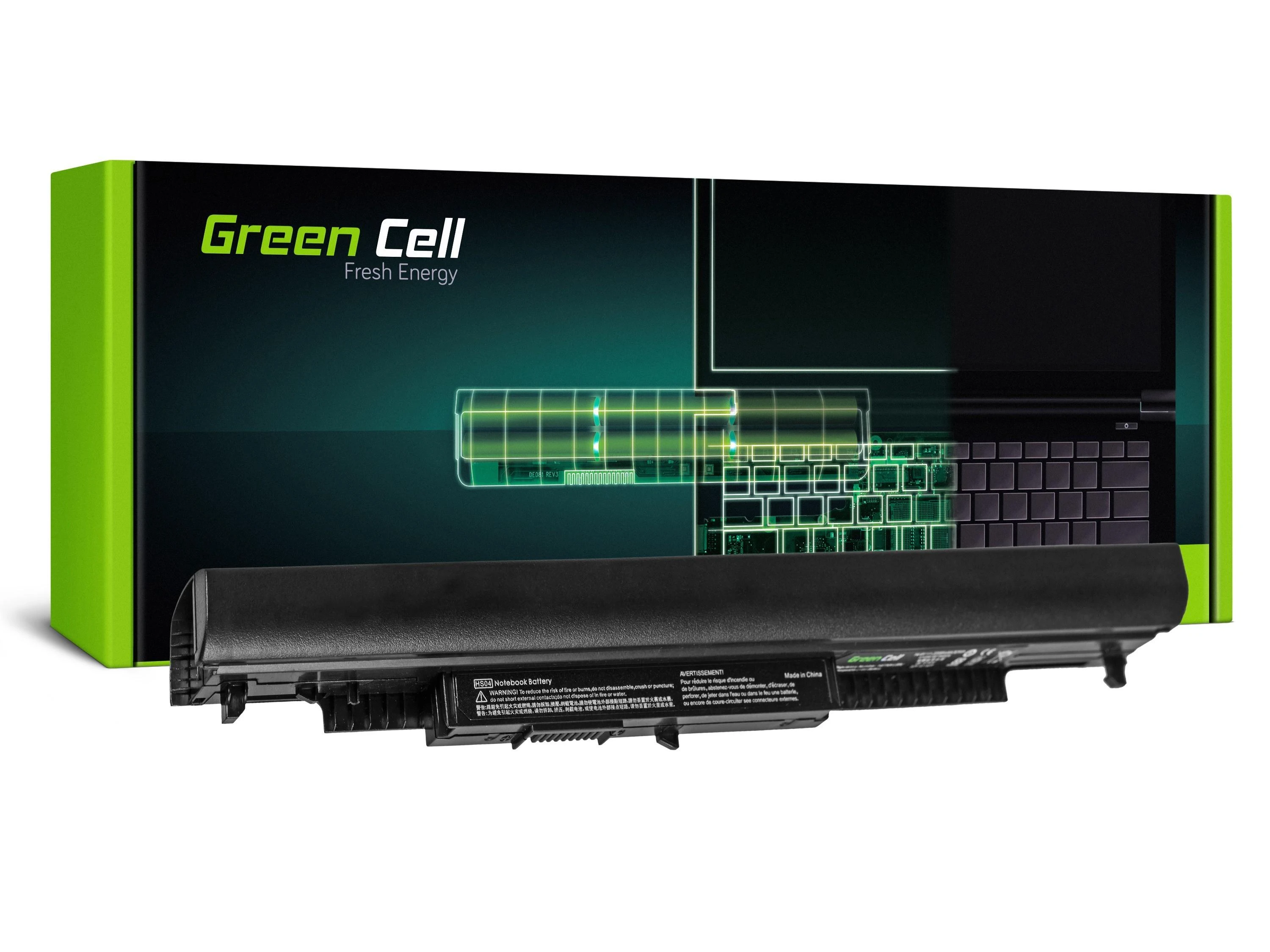 Green Cell Žalias Cell GREENCELL HP88 Baterija Žalias Cell HS04 807957-001 skirta HP 240 245 250 255 G4 14.8V