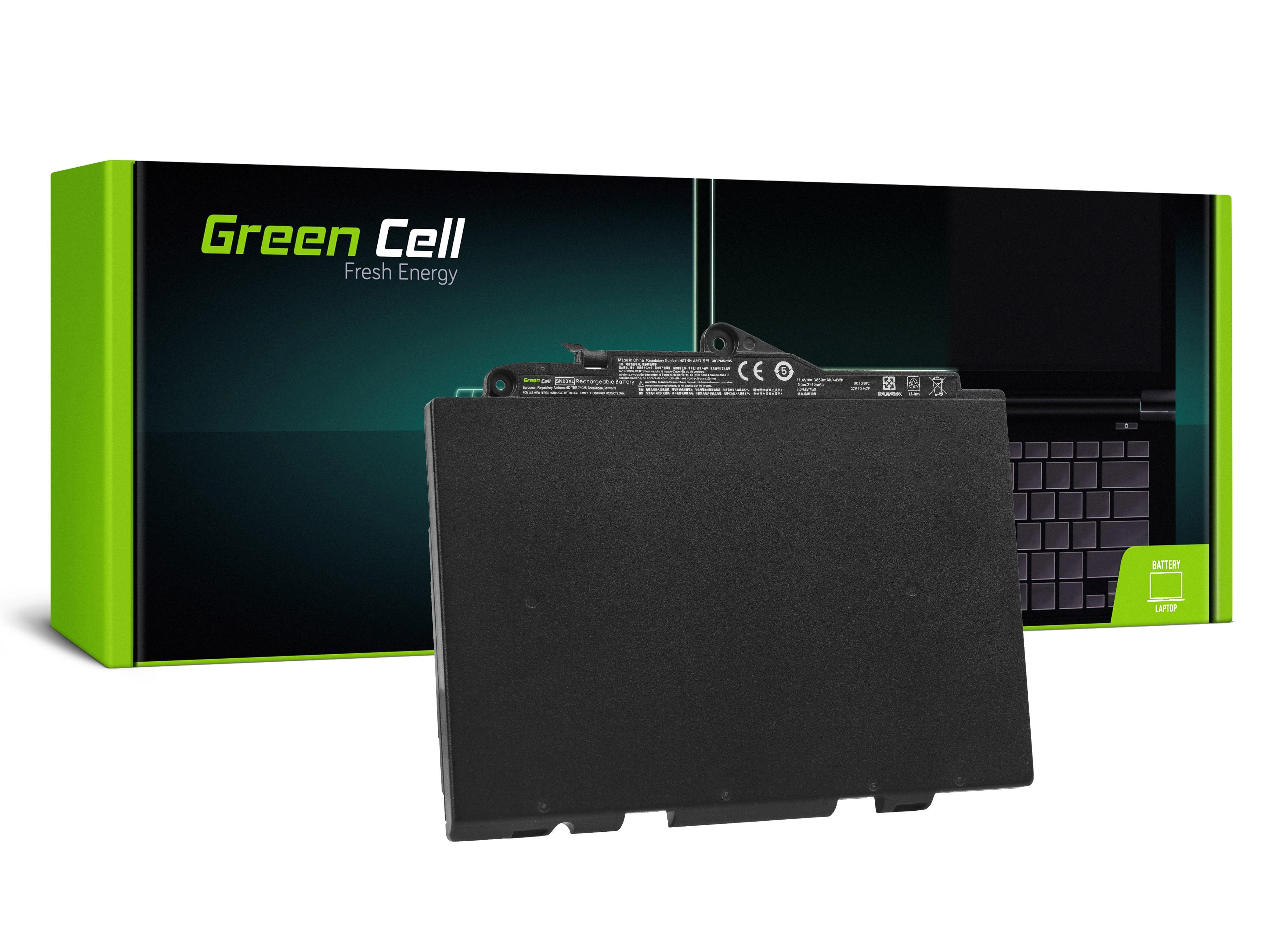 GREENCELL HP143 Žalias Cell Bateria do HP EliteBook 725 G3 820 G3 / 11,4V 3850mAh