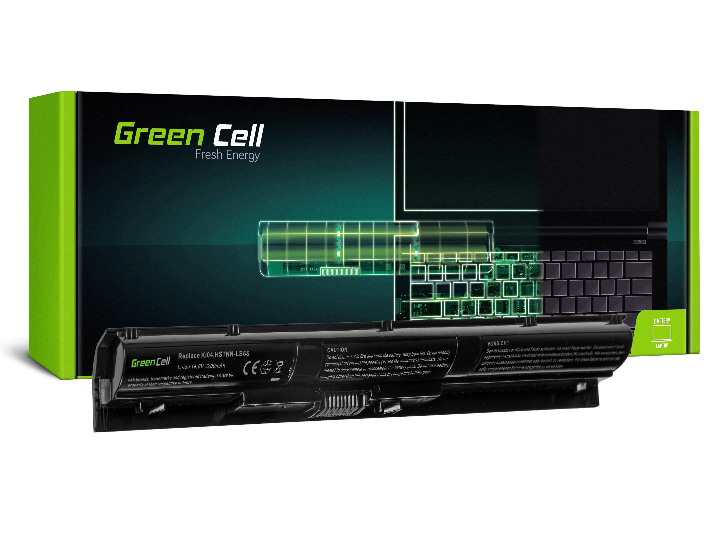 Žalias Cell GREENCELL HP90 Baterija Žalias Cell KI04 skirta HP Pavilion 14-AB 15-AB 15-AK 17-G