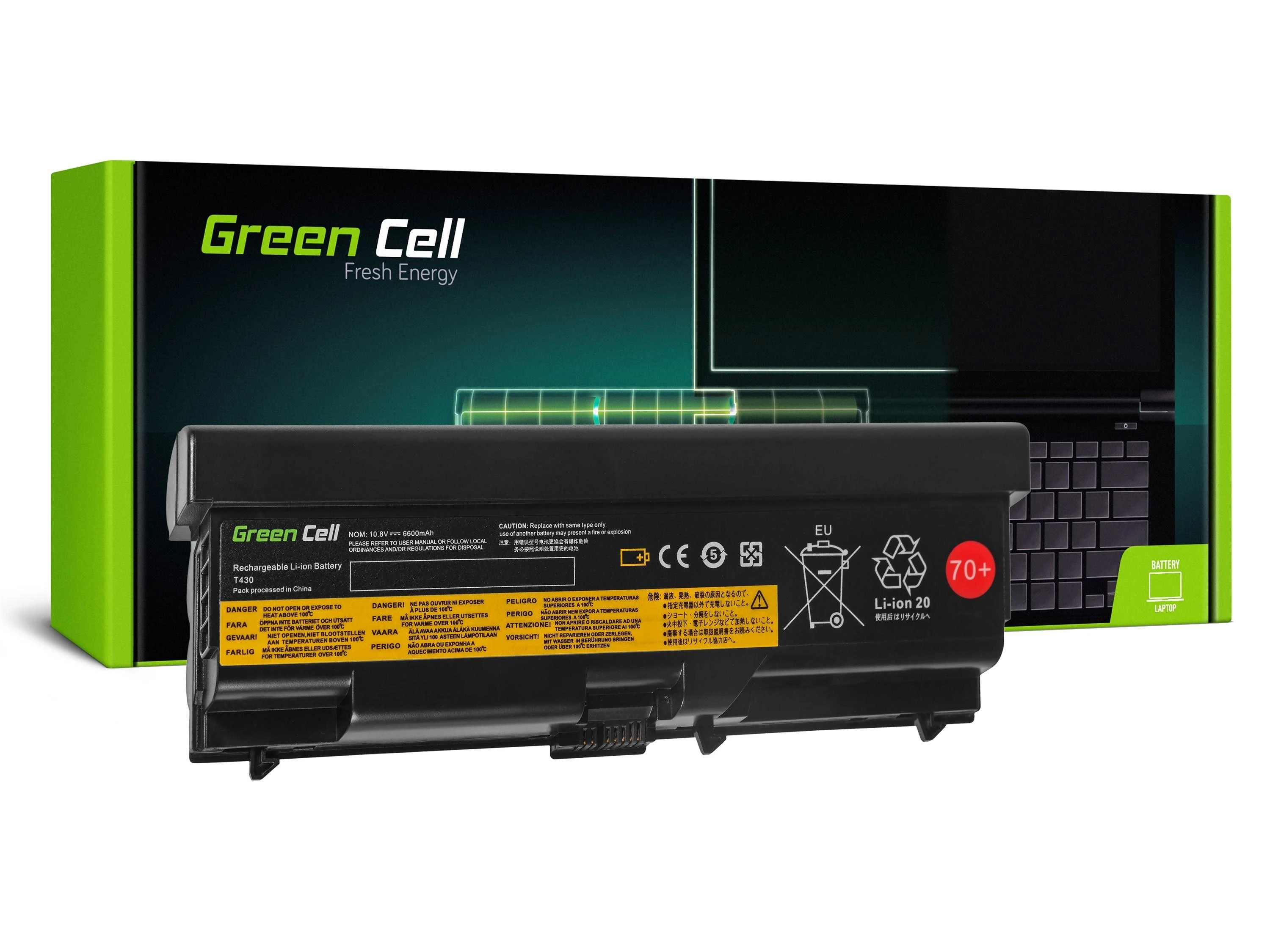 Žalias Cell GREENCELL LE50 Baterija Žalias Cell 42T1005 skirta Lenovo T430 T530 W530