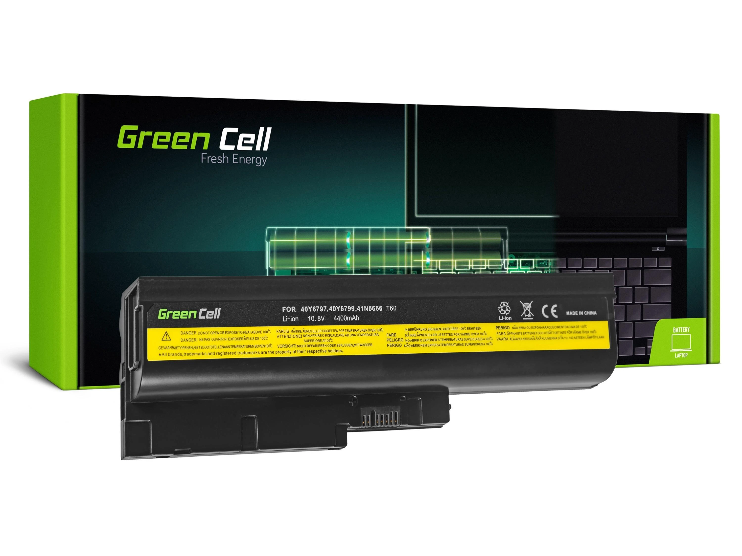 GREENCELL LE01 Baterija Žalias Cell, skirta Lenovo IBM Thinkpad T60p T61p R60e R61e