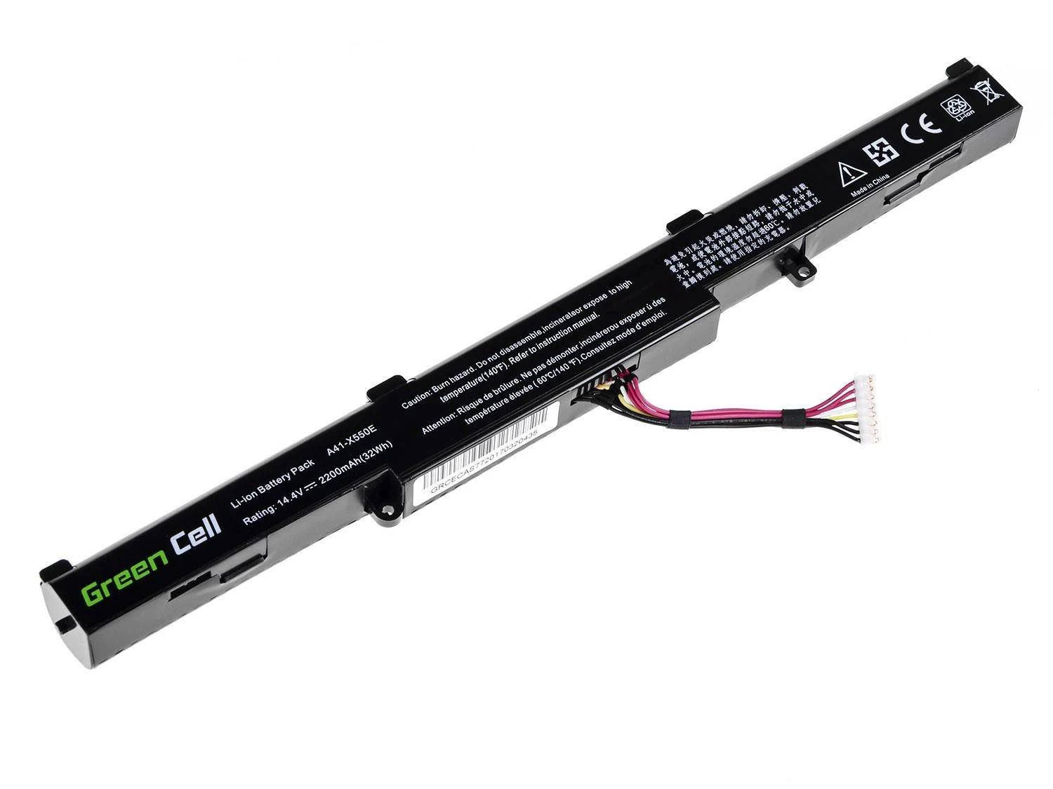 Žalias Cell GREENCELL AS77 Baterija Žalias Cell A41-X550E, skirta Asus F550D F550DP F750L R510D R510DP X55