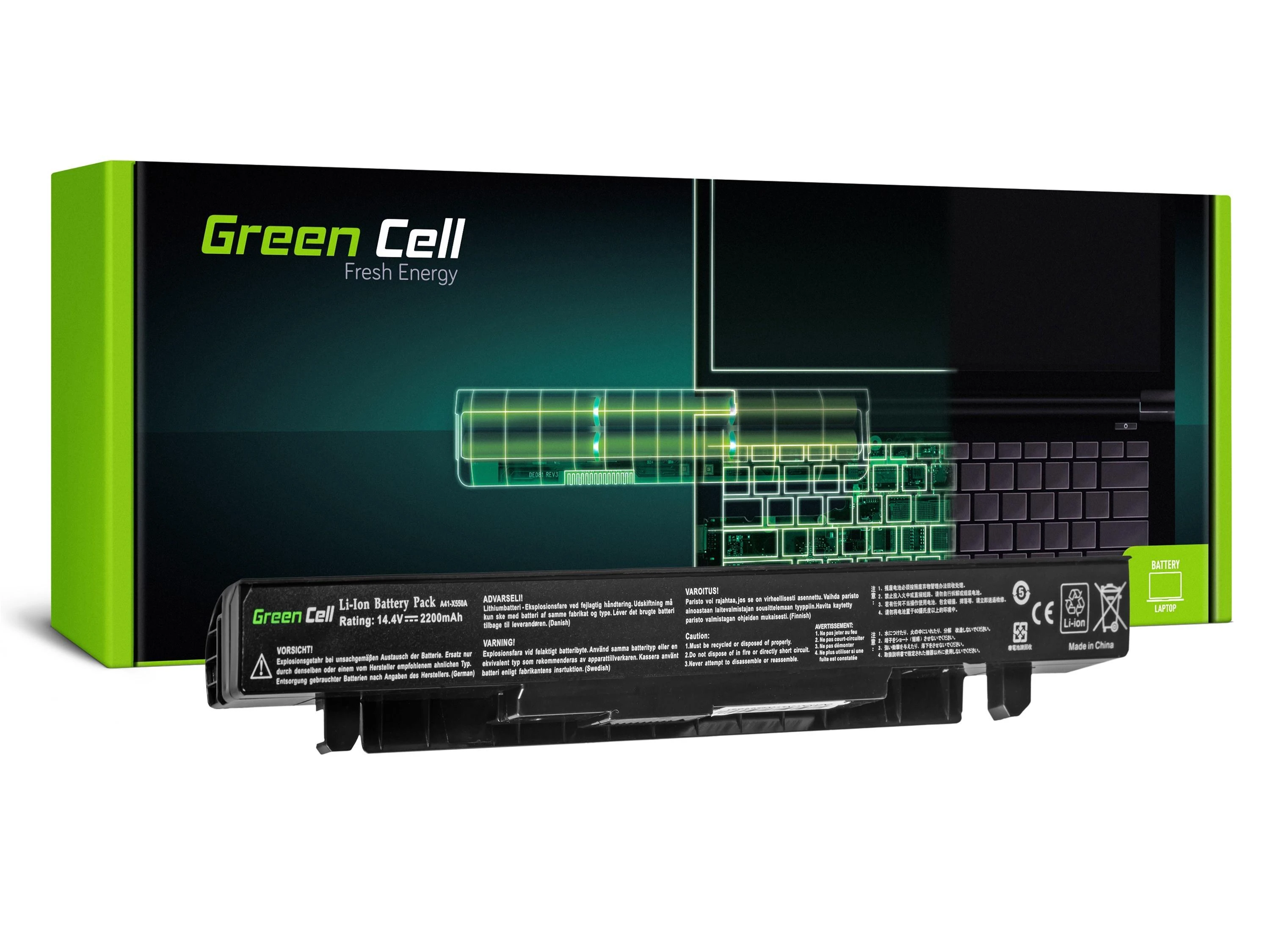 GREENCELL AS58 Baterija A41-X550A for Asus X550 X550C X550CA X550CC X550V