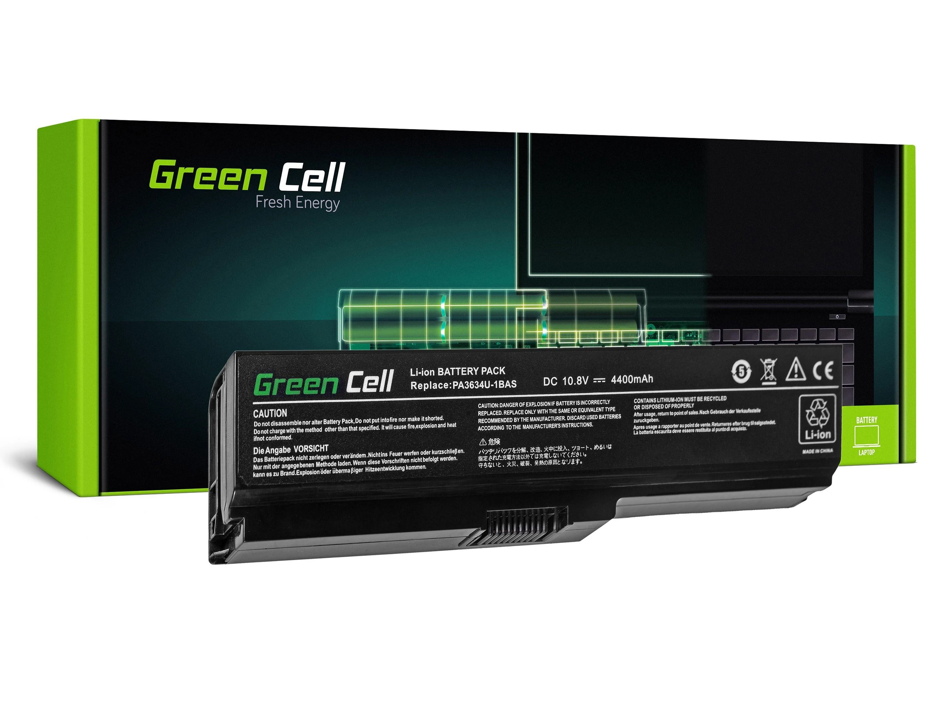 Green Cell Žalias Cell GREENCELL TS03V2 Baterija Žalias Cell PA3634U-1BRS, skirta Toshiba Satellite A660 A665 L650 L650D L655