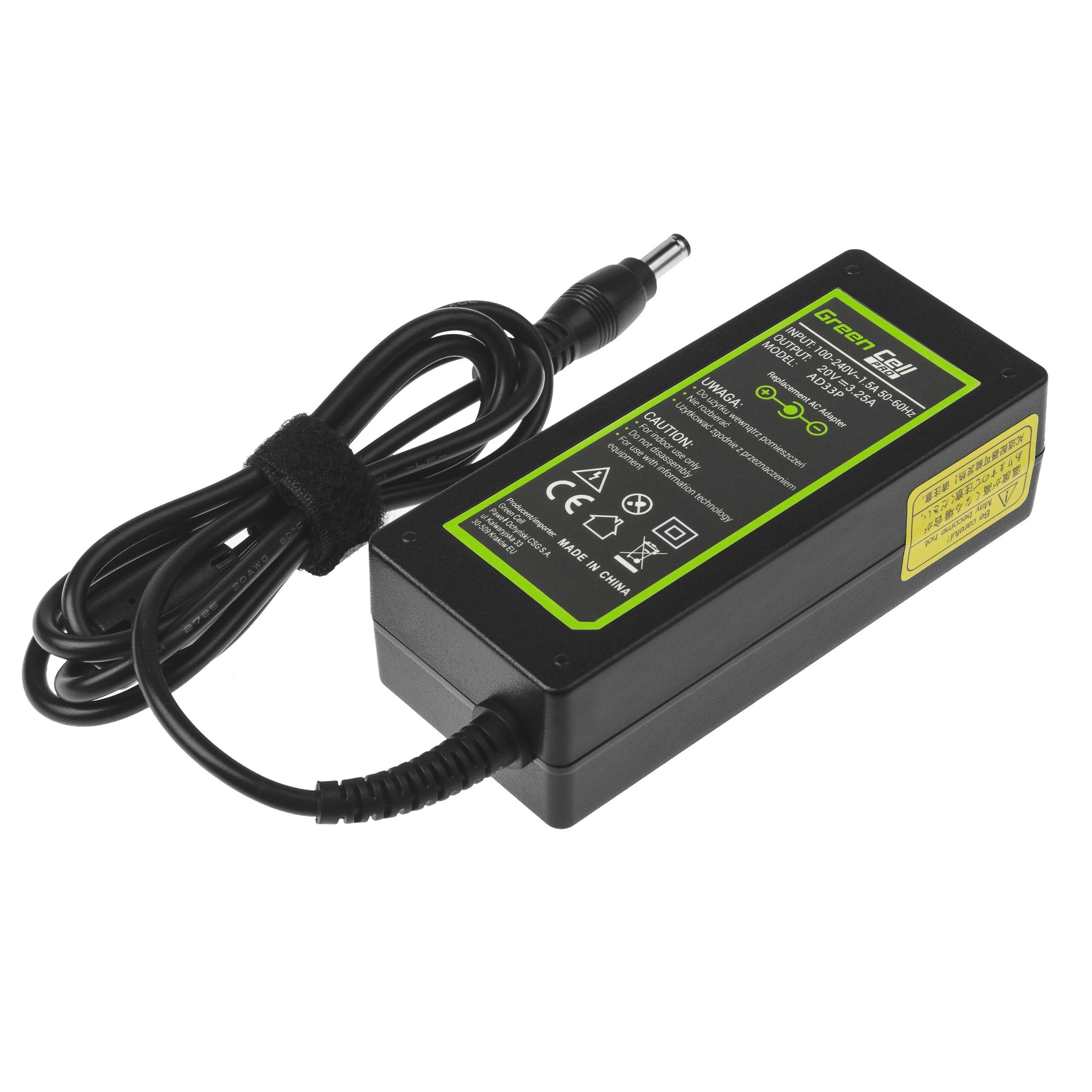 Nešiojamų kompiuterių įkroviklis Greencell AD33P PRO 65W 20V Lenovo