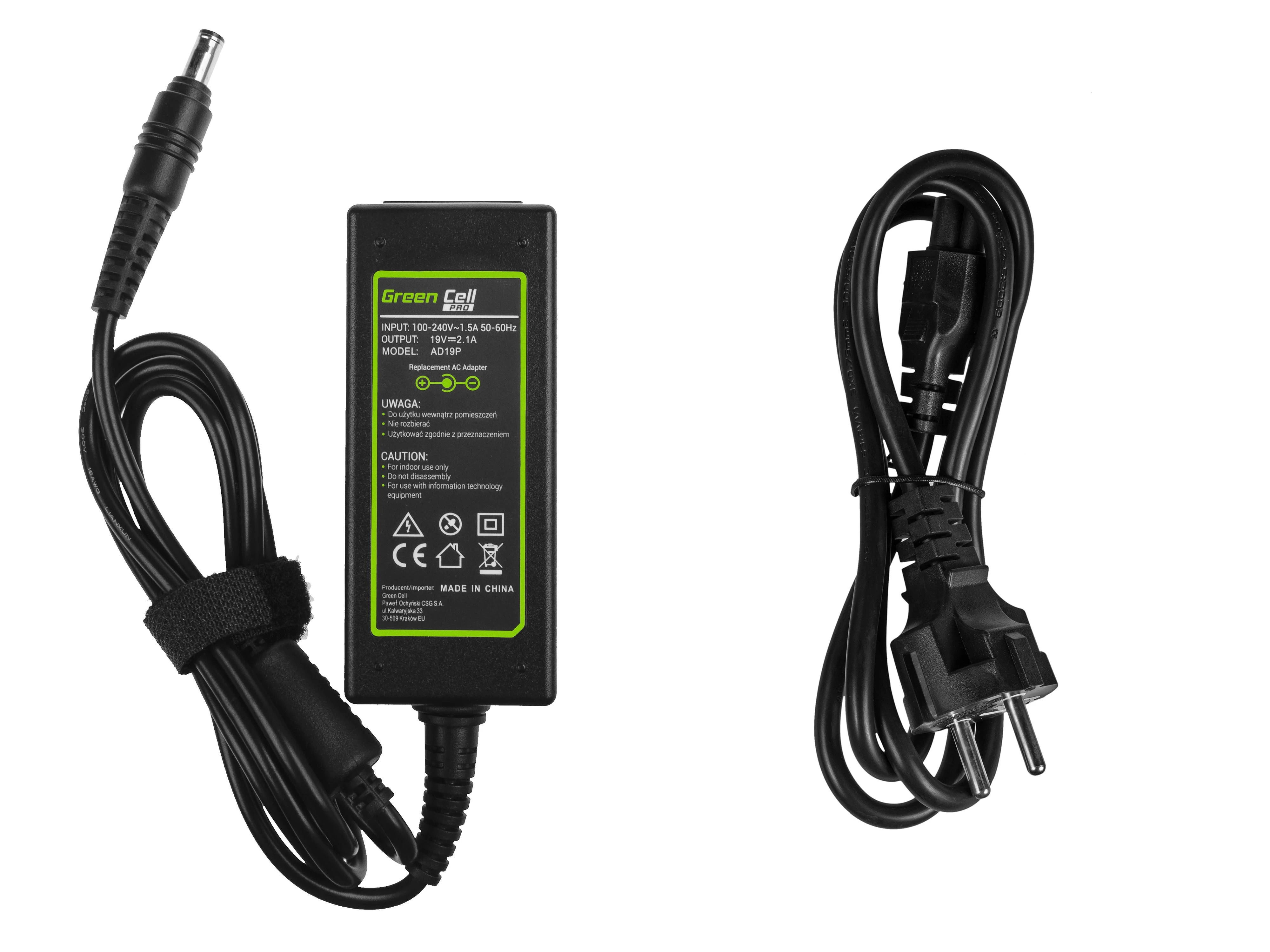 Nešiojamų kompiuterių įkroviklis Greencell AD19P PRO 40W 19V Samsung