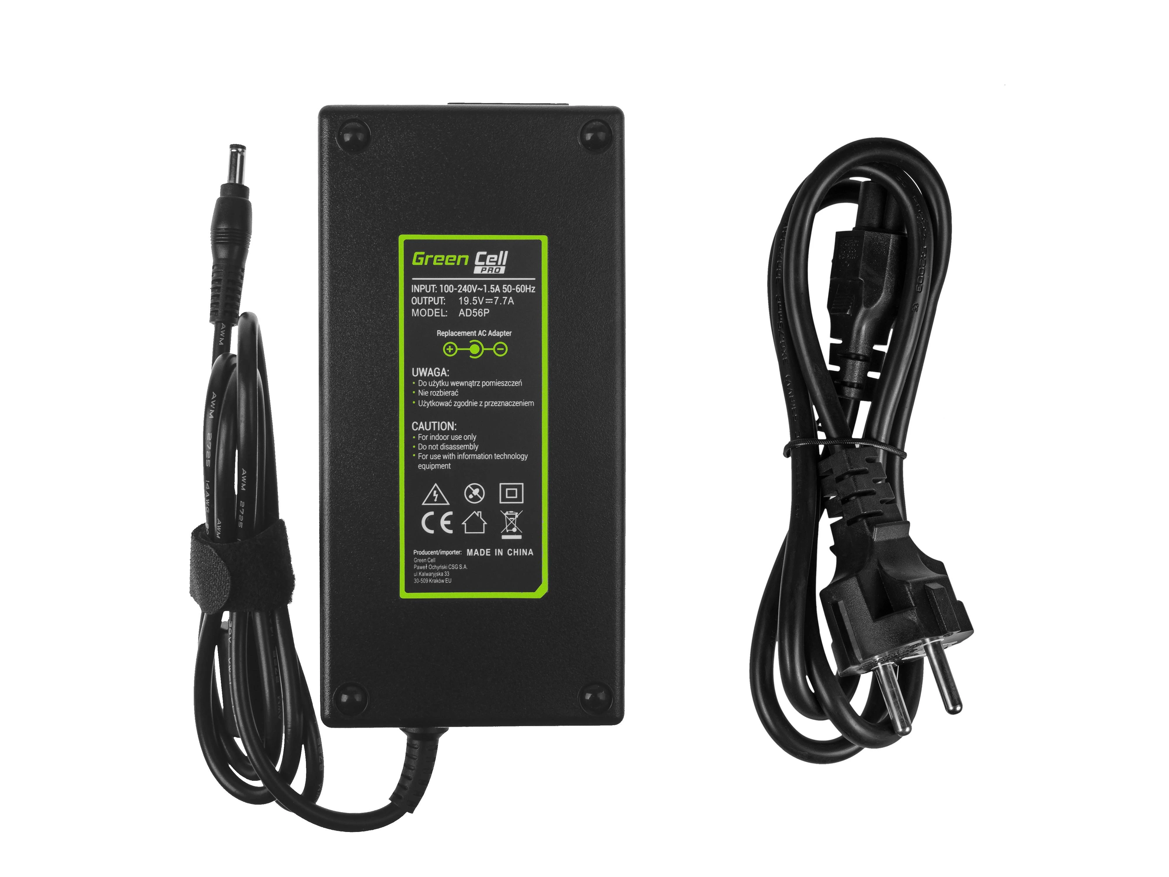Nešiojamų kompiuterių įkroviklis Greencell AD56P PRO 150W 19.5V Asus, MSI