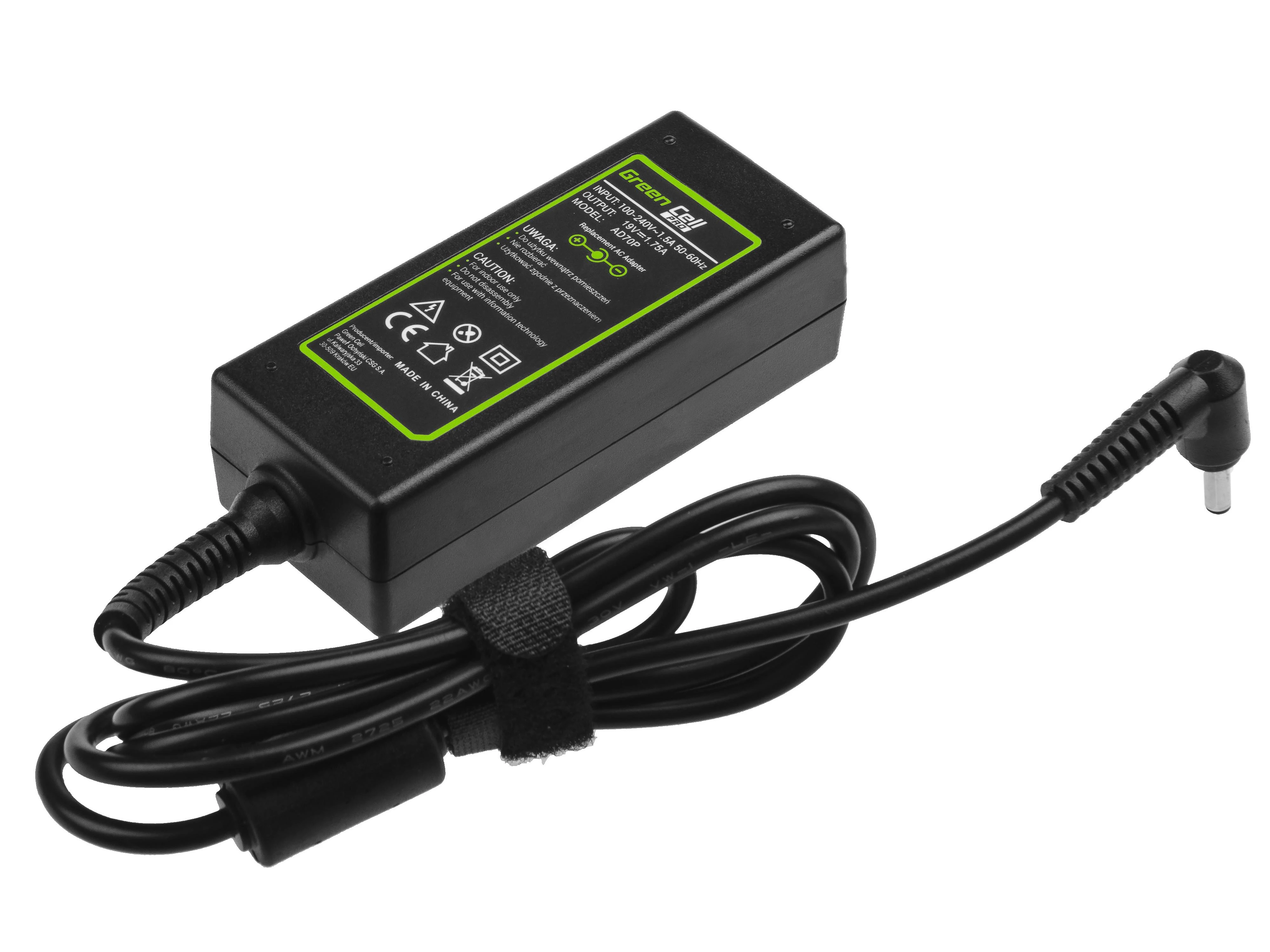 Nešiojamų kompiuterių įkroviklis Greencell AD70P PRO 33W 19V Asus