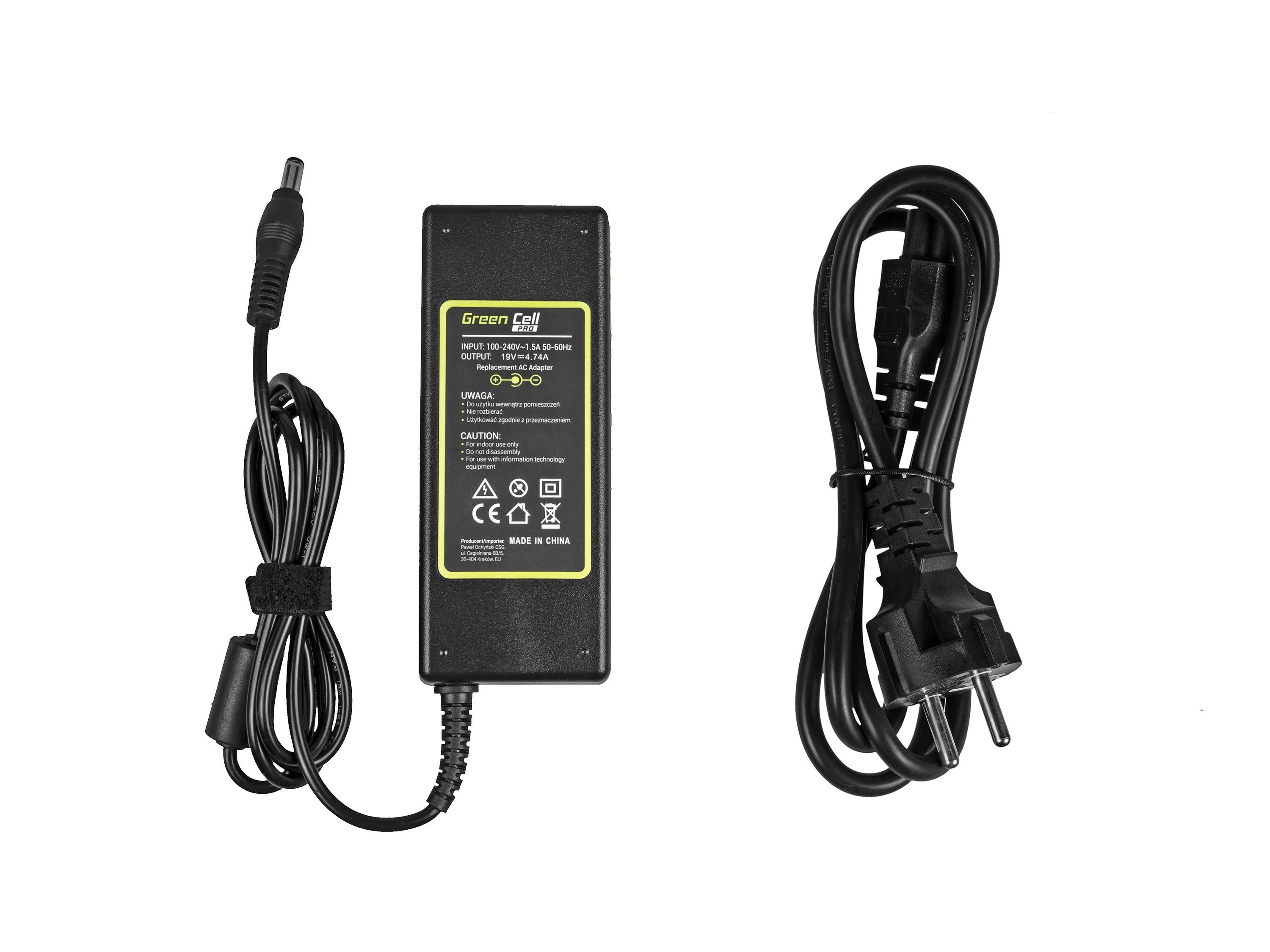 Nešiojamų kompiuterių įkroviklis Greencell AD27AP PRO 90W 19V Toshiba, Asus
