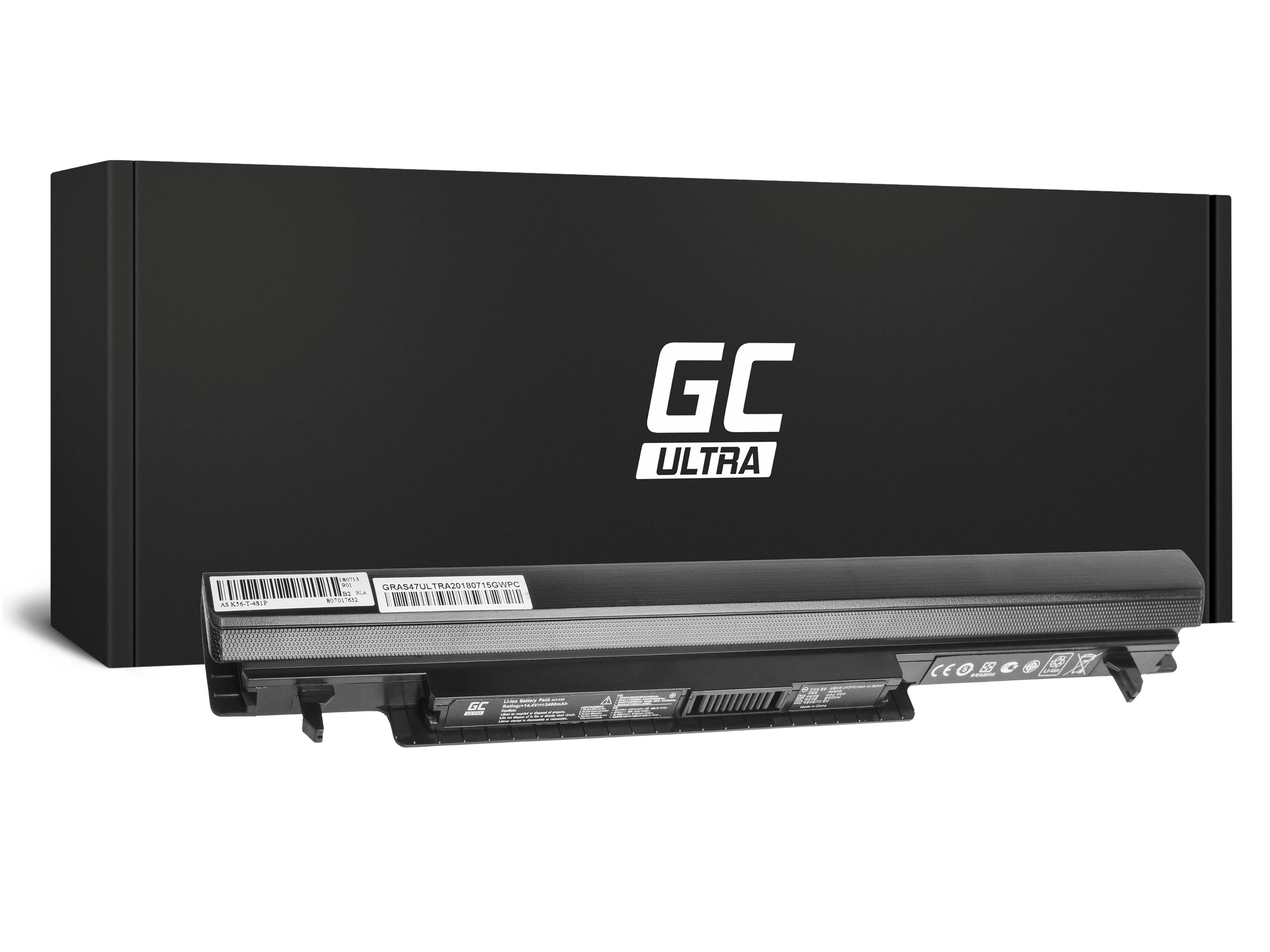 Žalias Cell Žalias Cell ULTRA akumuliatorius, skirtas Asus A32-K56 A46 A56 K46 K56 S56 / 14.4V 3400mAh