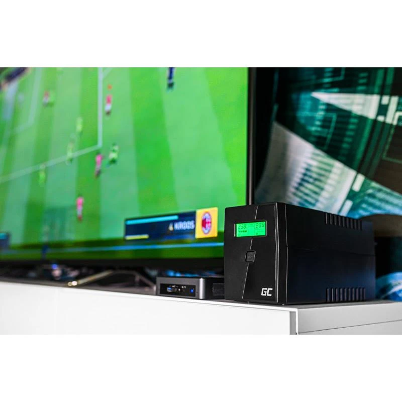Green Cell Žalias Cell Žalias Cell ® UPS nepertraukiamo maitinimo šaltinis 600VA 360W su LCD ekranu