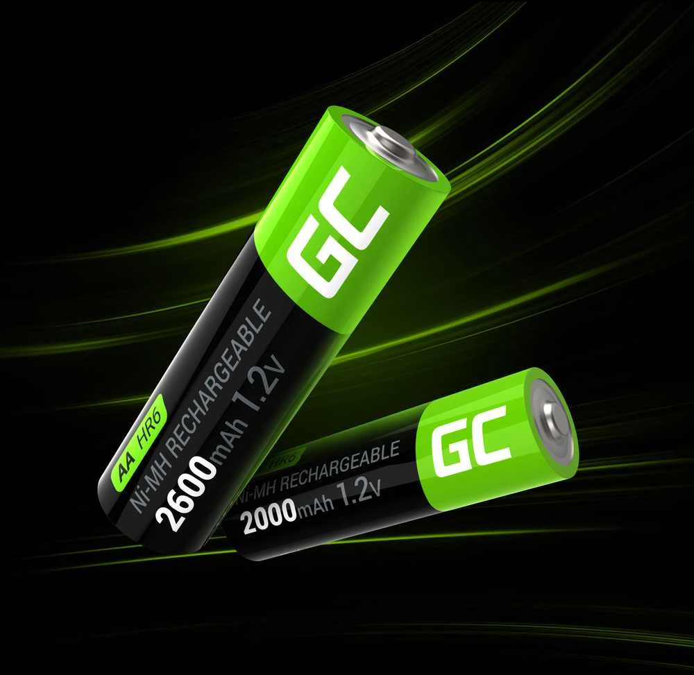 Green Cell AA įkraunamos baterijos su talpos žymėjimu