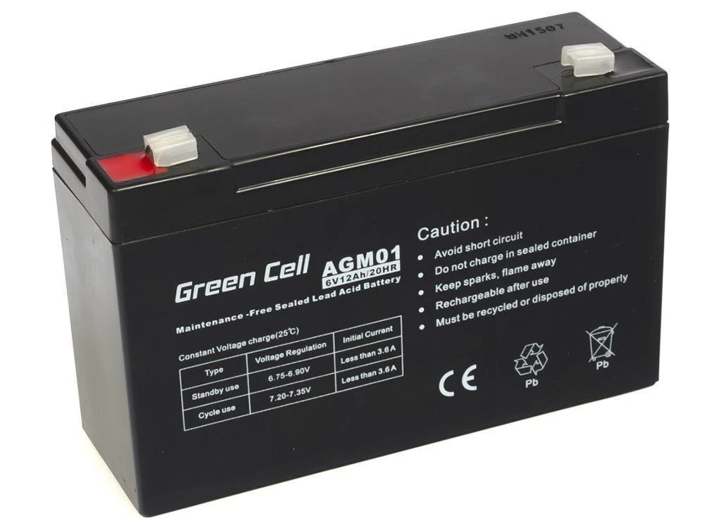 Žalias Cell Žalias CELL Baterija AGM 6V12AH