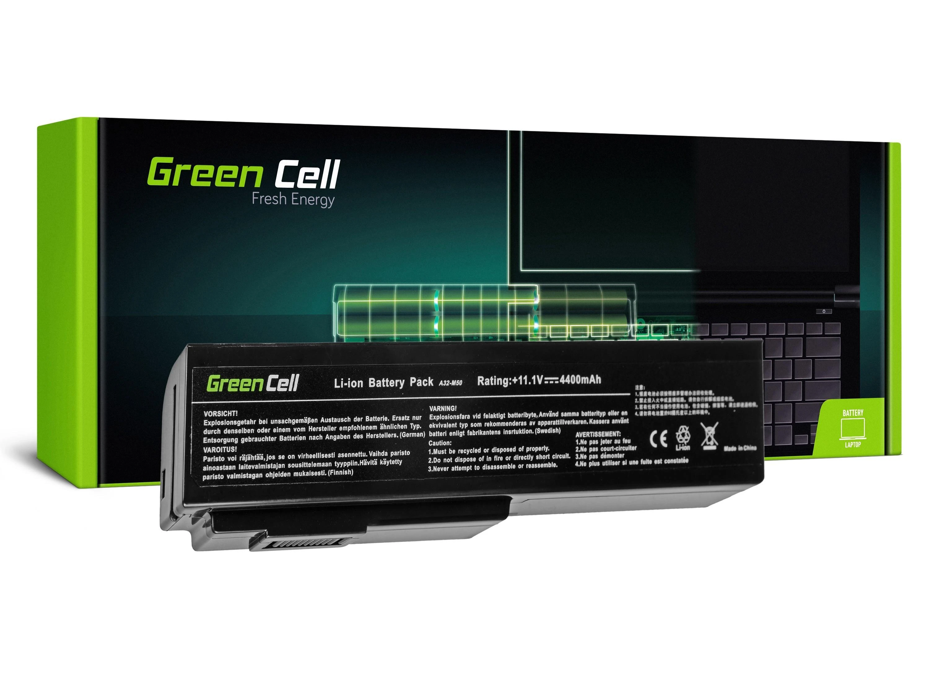 Greencell AS08 A32-M50 A32-N61 Nešiojamo kompiuterio baterija Asus N43, N53, G50, L50, M50, M60, N61VN, N61JV