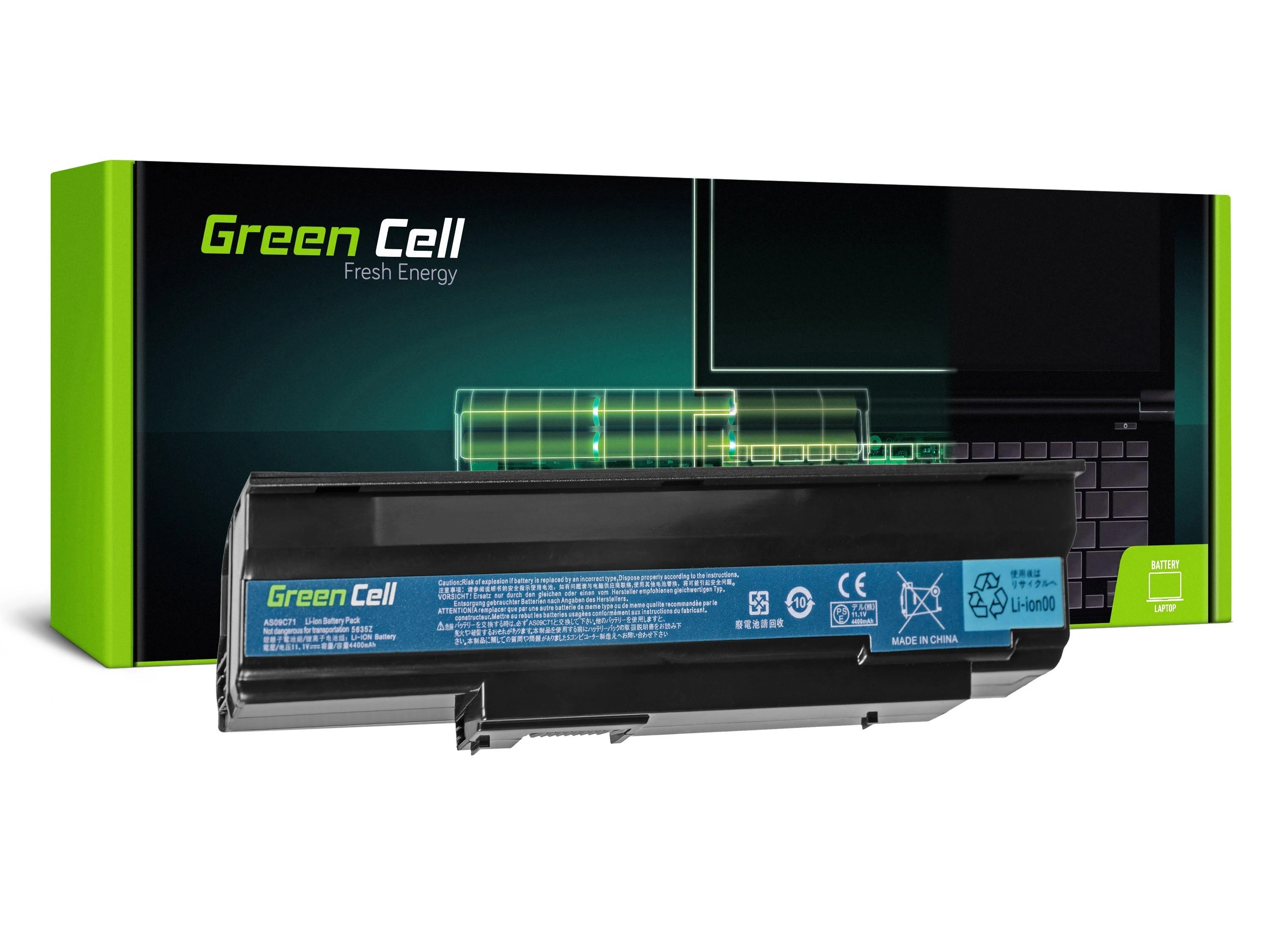 Green Cell Žalias Cell GREENCELL AC12 Baterija Žalias Cell for Acer Extensa 5235 5635G 5635ZG AS09C31