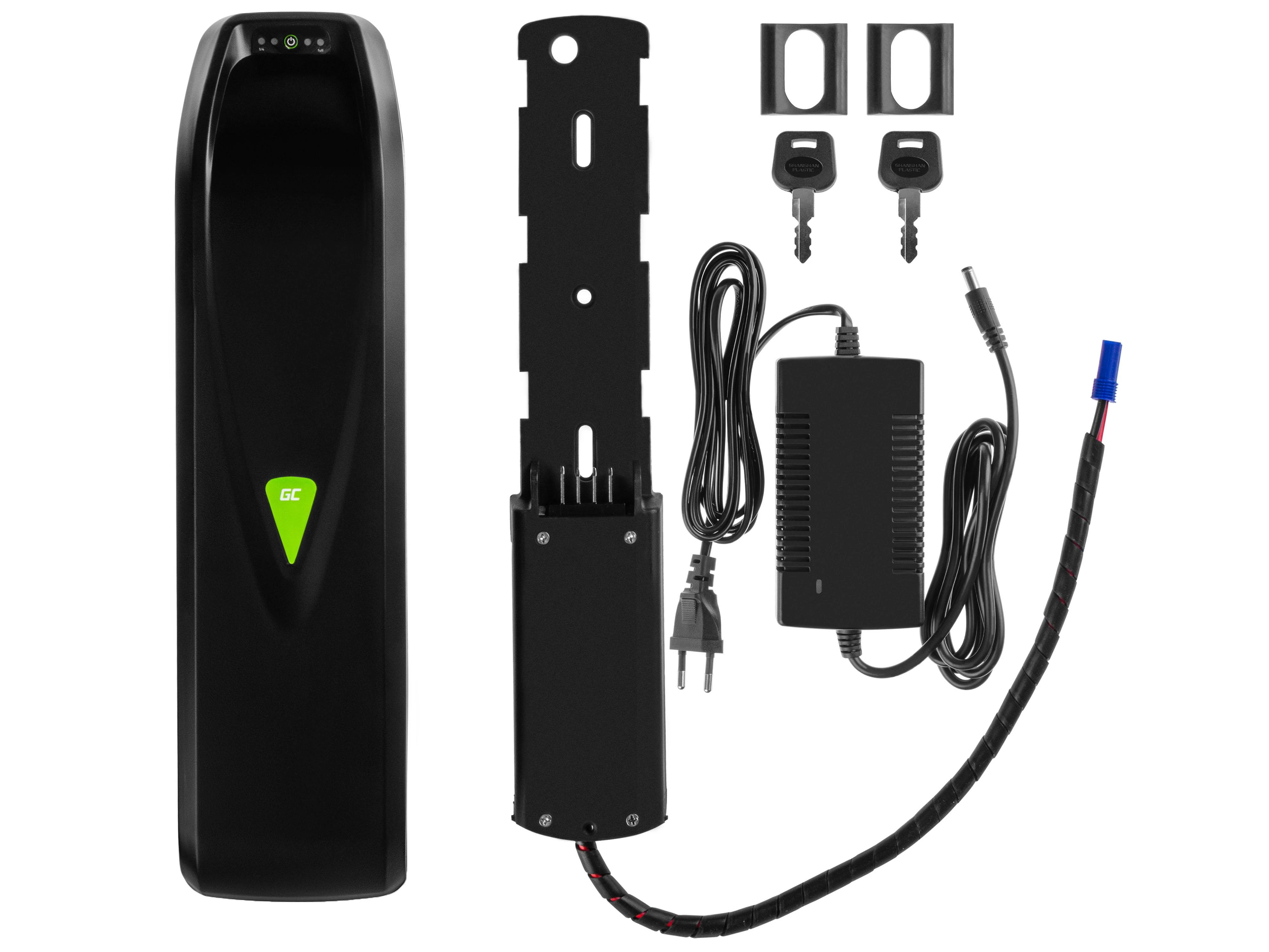 Green Cell Žalias Cell Žalias Cell E-bike akumuliatorius 48V 13Ah 624Wh Down Tube Ebike EC5 skirta Samebike SMLRO su įkrovikliu