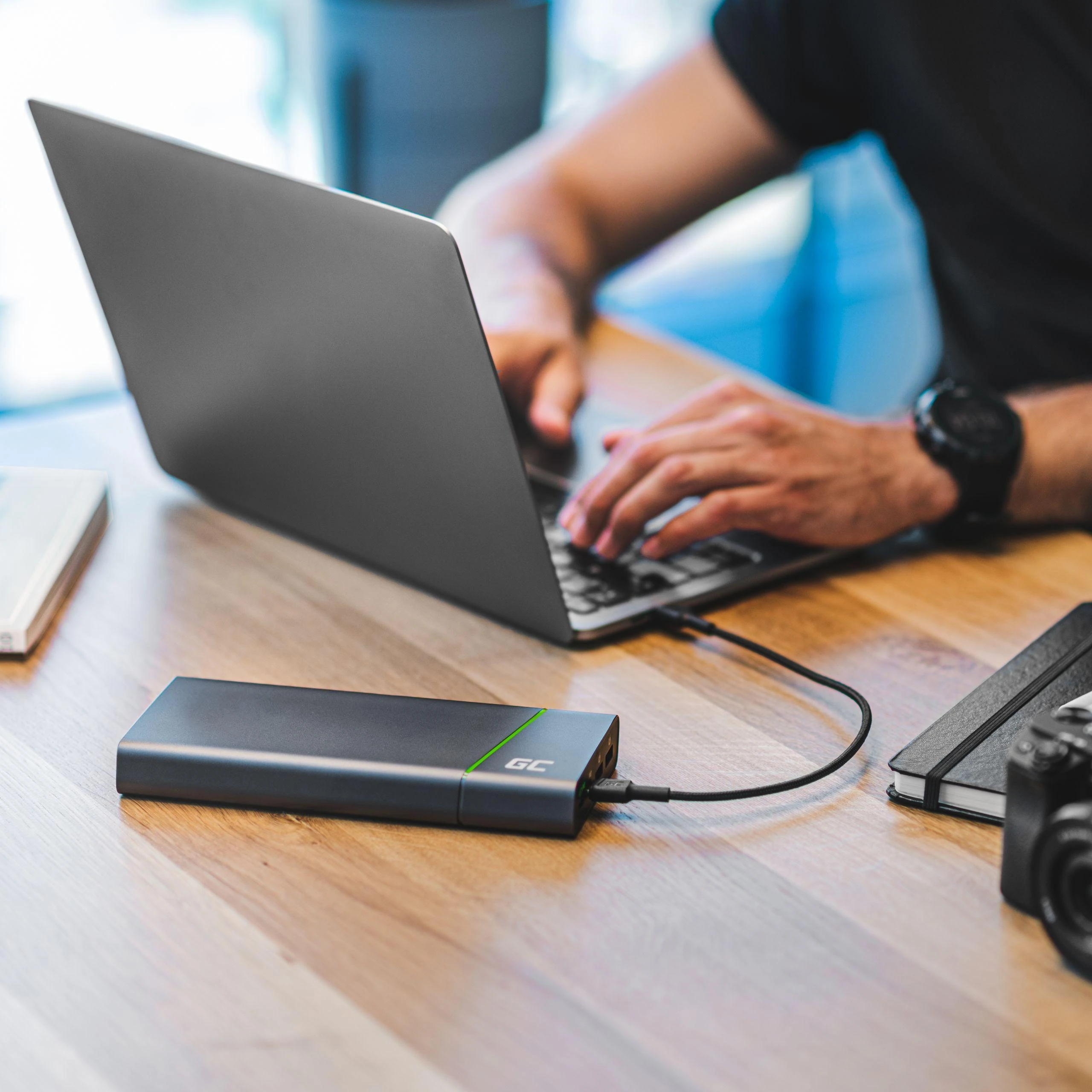 Green Cell Žalias Cell Žalias CELL kabelis PowerStream USB-C - USB-C 30cm Power Delivery 60W Ultra Charge QC 3.0