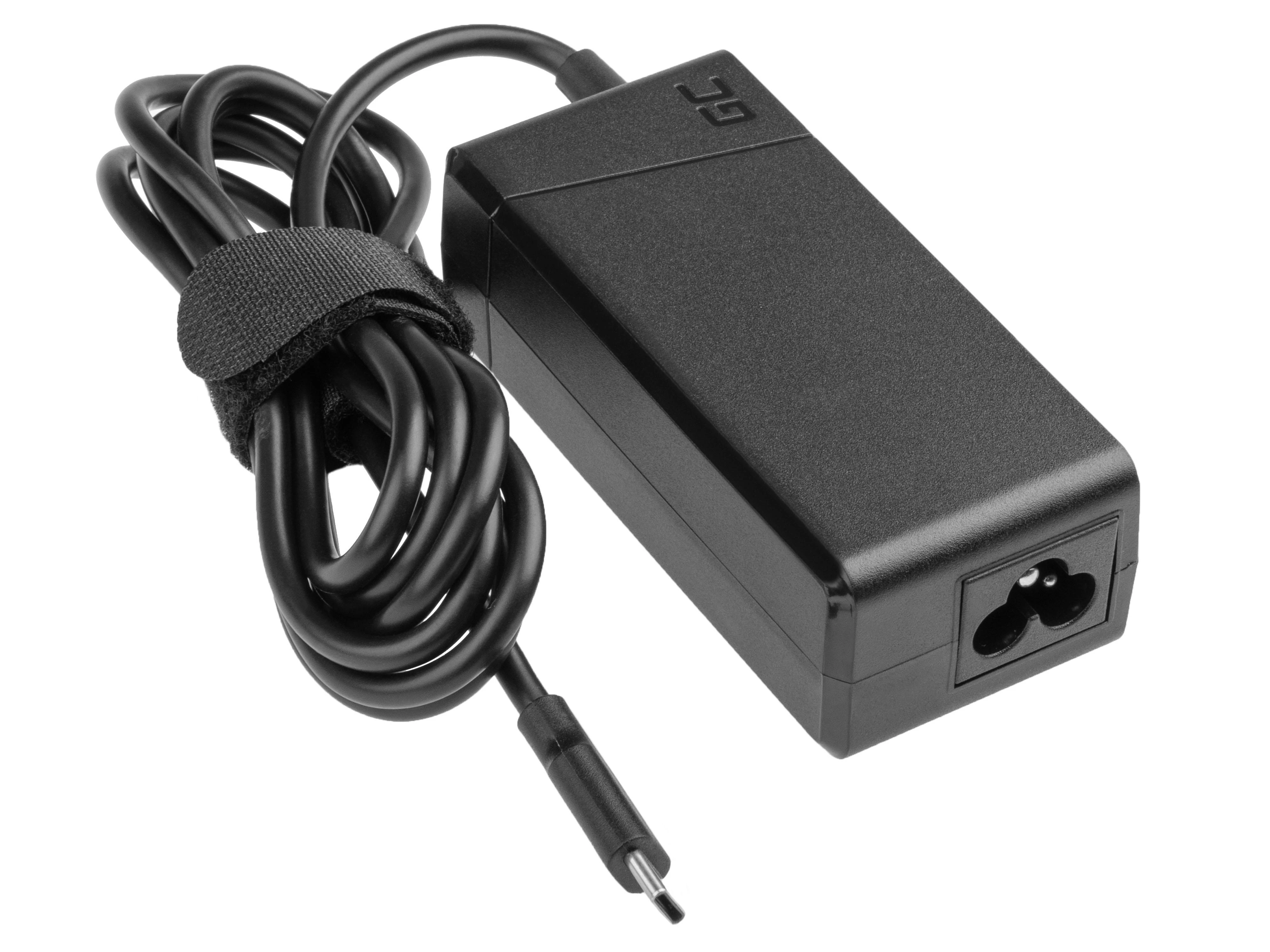 Green Cell Žalias Cell Žalias Cell maitinimo šaltinis / įkroviklis / kintamosios srovės adapteris USB-C 45W nešiojamiesiems kompiuteriams