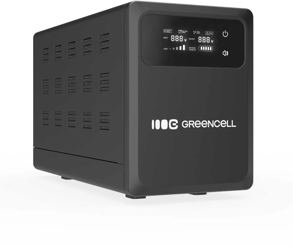 Green Cell Žalias Cell Žalias Cell nepertraukiamo maitinimo šaltinis (UPS) 2000 VA 1200 W su LCD ekranu