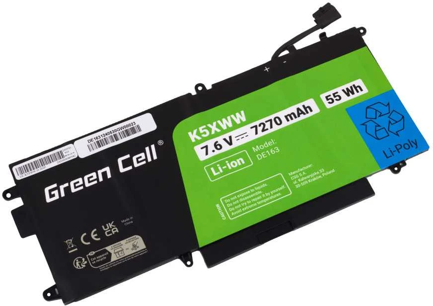 Green Cell Žalias Cell Žalias Cell nešiojamas kompiuteris Akku K5XWW, skirtas Dell Latitude 7390 2-in-1 5289 7389