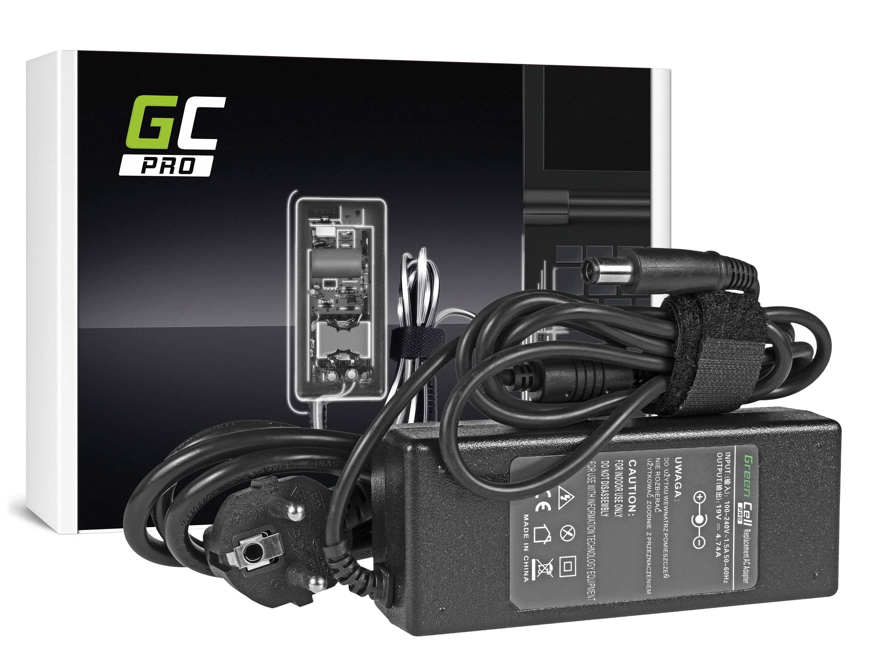 Nešiojamų kompiuterių įkroviklis Greencell AD15P PRO 90W, 19V HP