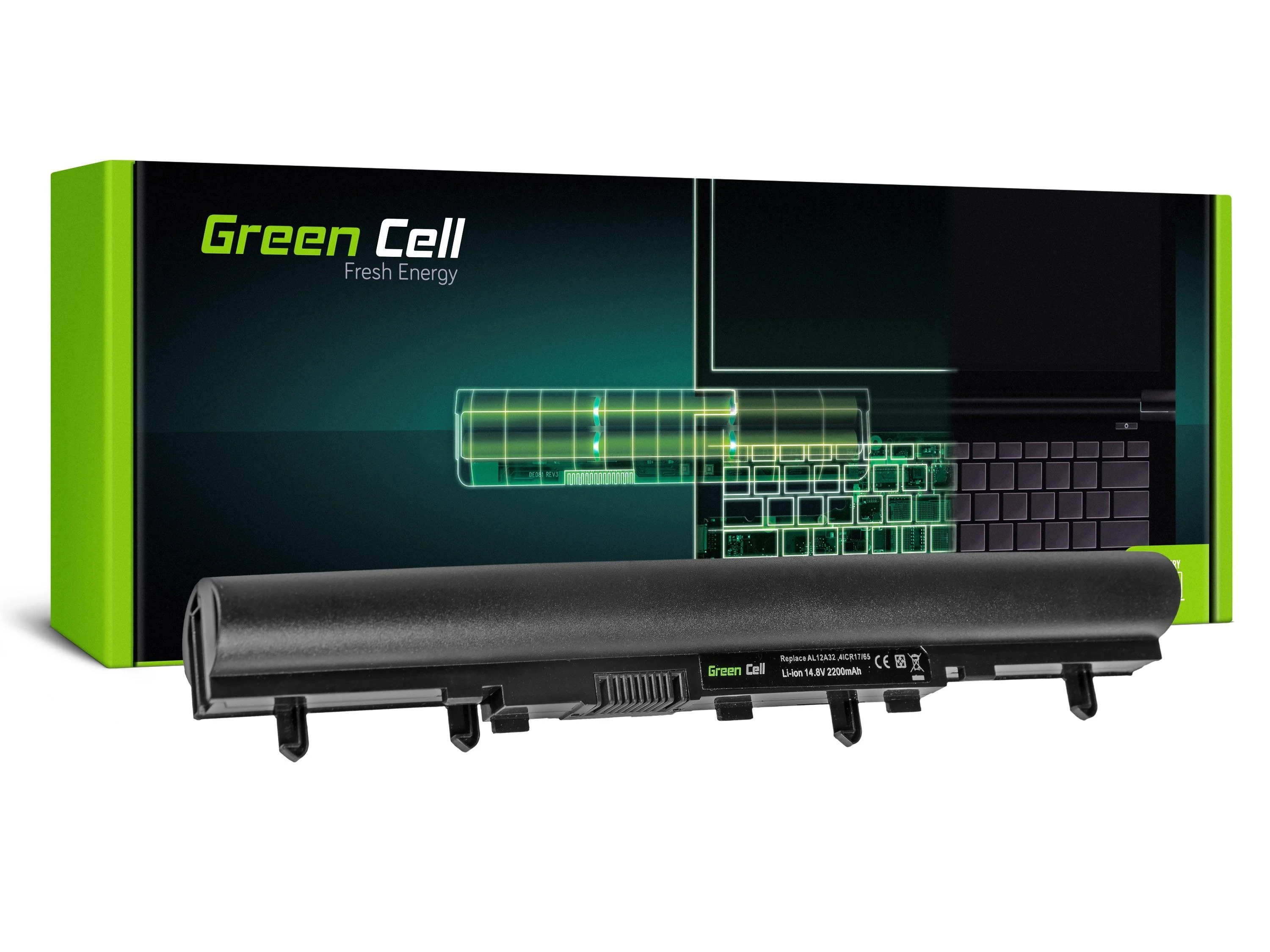 Green Cell Žalias Cell GREENCELL AC25 Baterija Acer Aspire UM09B71