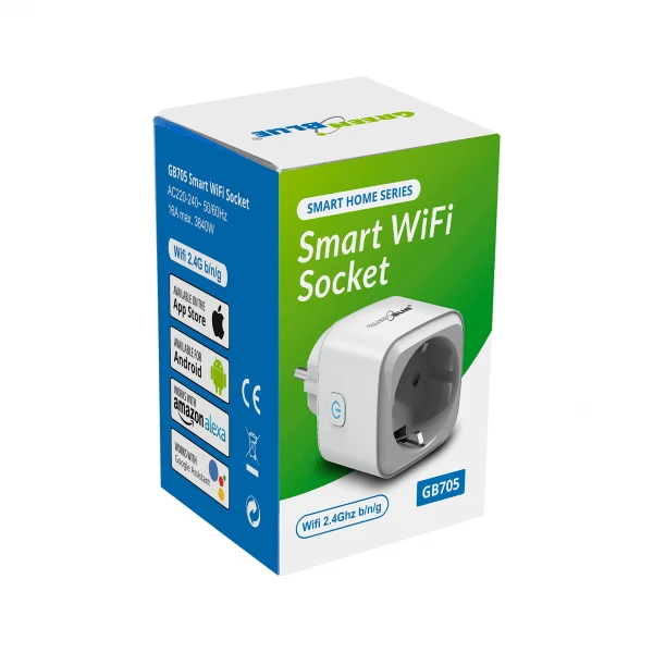 GreenBlue Išmani rozetė valdoma WiFi GB705 3840W