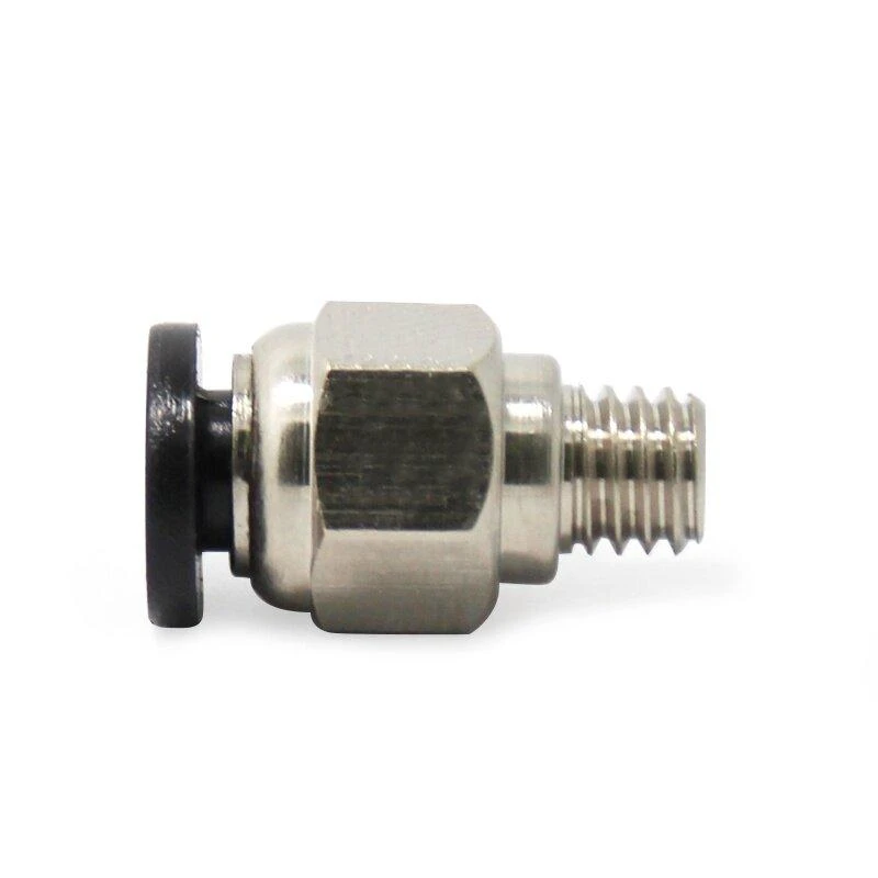 M6 metalinė pneumatinė jungtis 4mm vamzdeliui