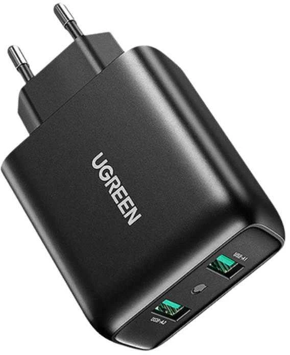 Greitas įkroviklis UGREEN, 2xUSB-A, 18W, PD 3.0 EU (juodas)