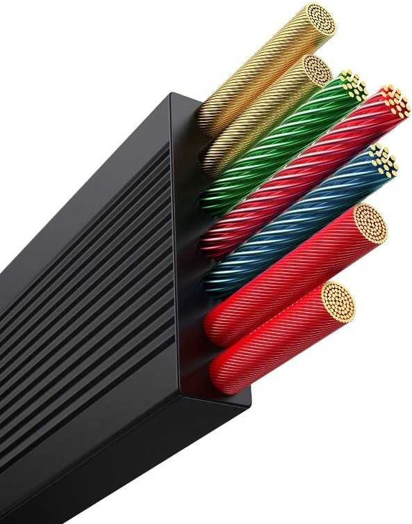 Greito įkrovimo laidas 3in1 Baseus Free2Draw USB-C prie USB-C/Lightning/Micro 100W, 1.1m (juodas)