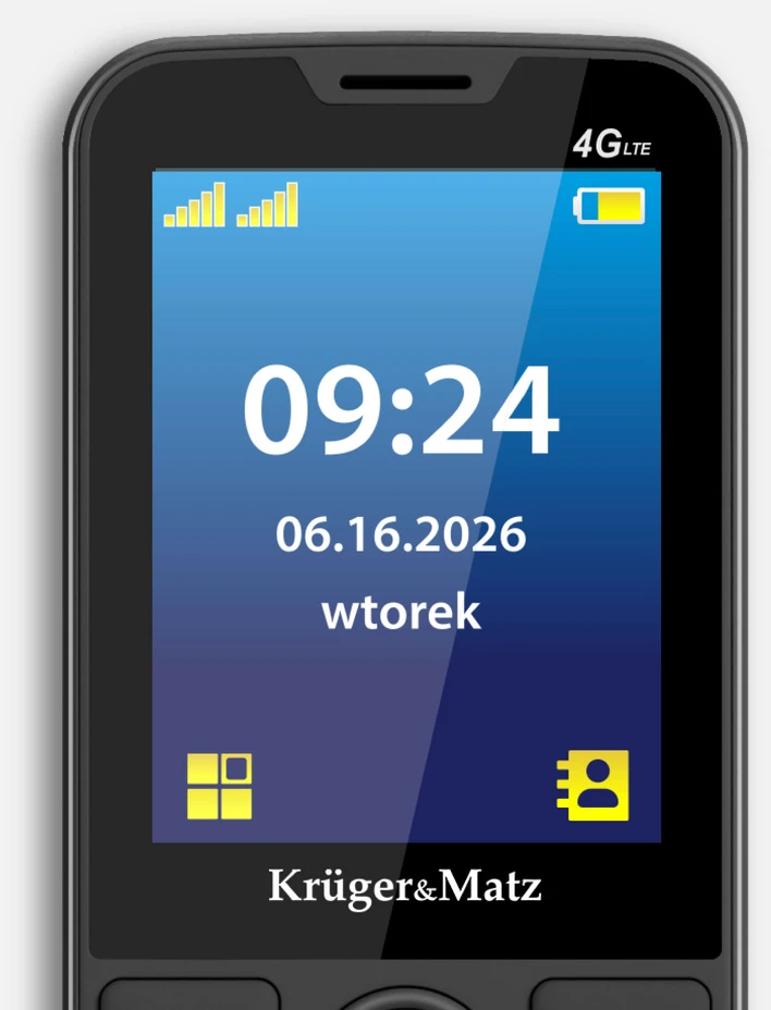 Telefonas GSM dla seniora Kruger & Matz Simple 924 4G
