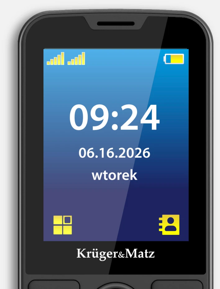 Telefonas GSM dla seniora Kruger & Matz Simple 924