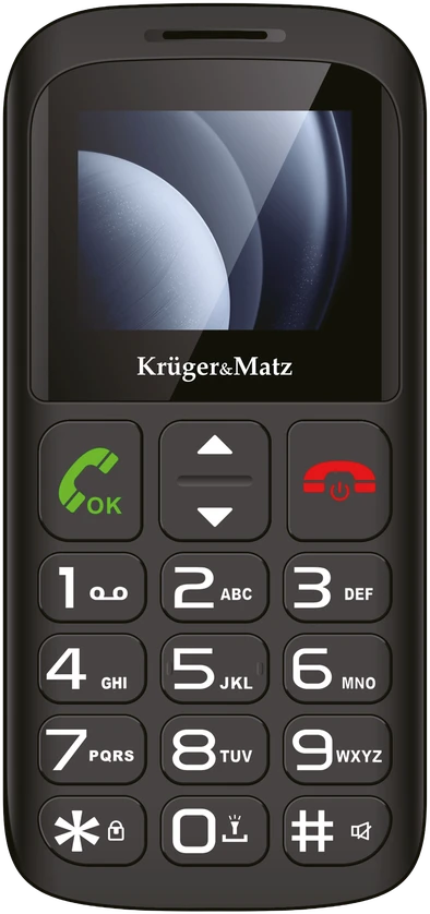 Kruger & Matz „KrugerMatz Simple 923“ 4G GSM telefonas senjorams