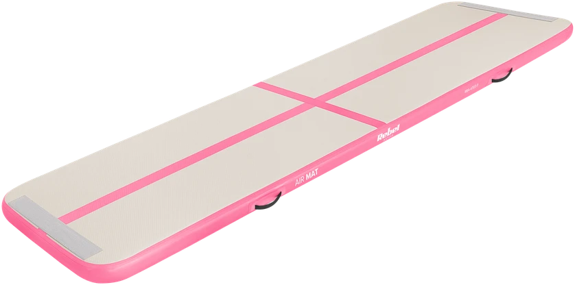 >Airtrack REBEL 500x100x10 gimnastikos ir akrobatikos takelis - rožinis