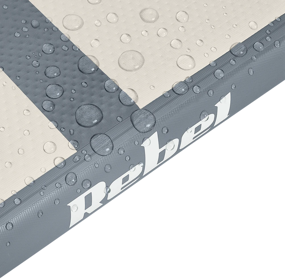 >Airtrack REBEL 500x100x10 gimnastikos ir akrobatikos takelis - pilkas