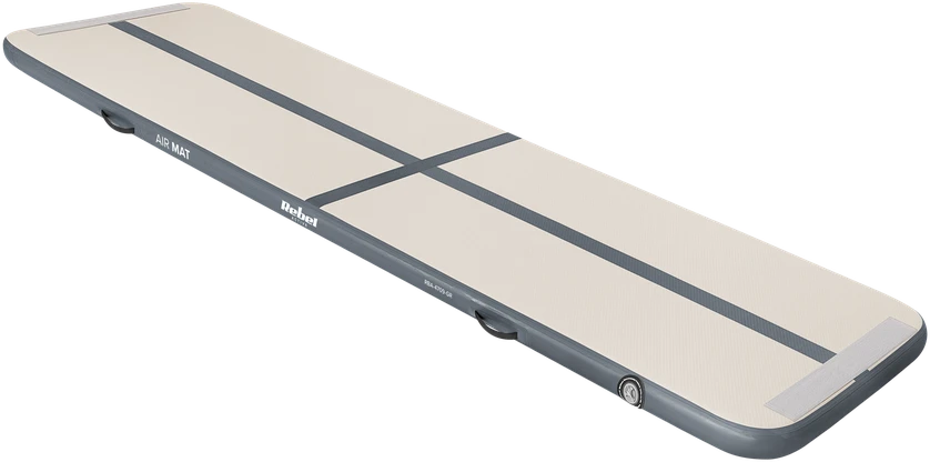 >Airtrack REBEL 500x100x10 gimnastikos ir akrobatikos takelis - pilkas