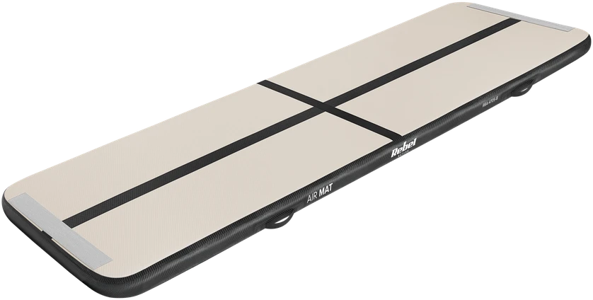 >Airtrack REBEL PRO 400x100x10 gimnastikos ir akrobatikos takelis - juodas